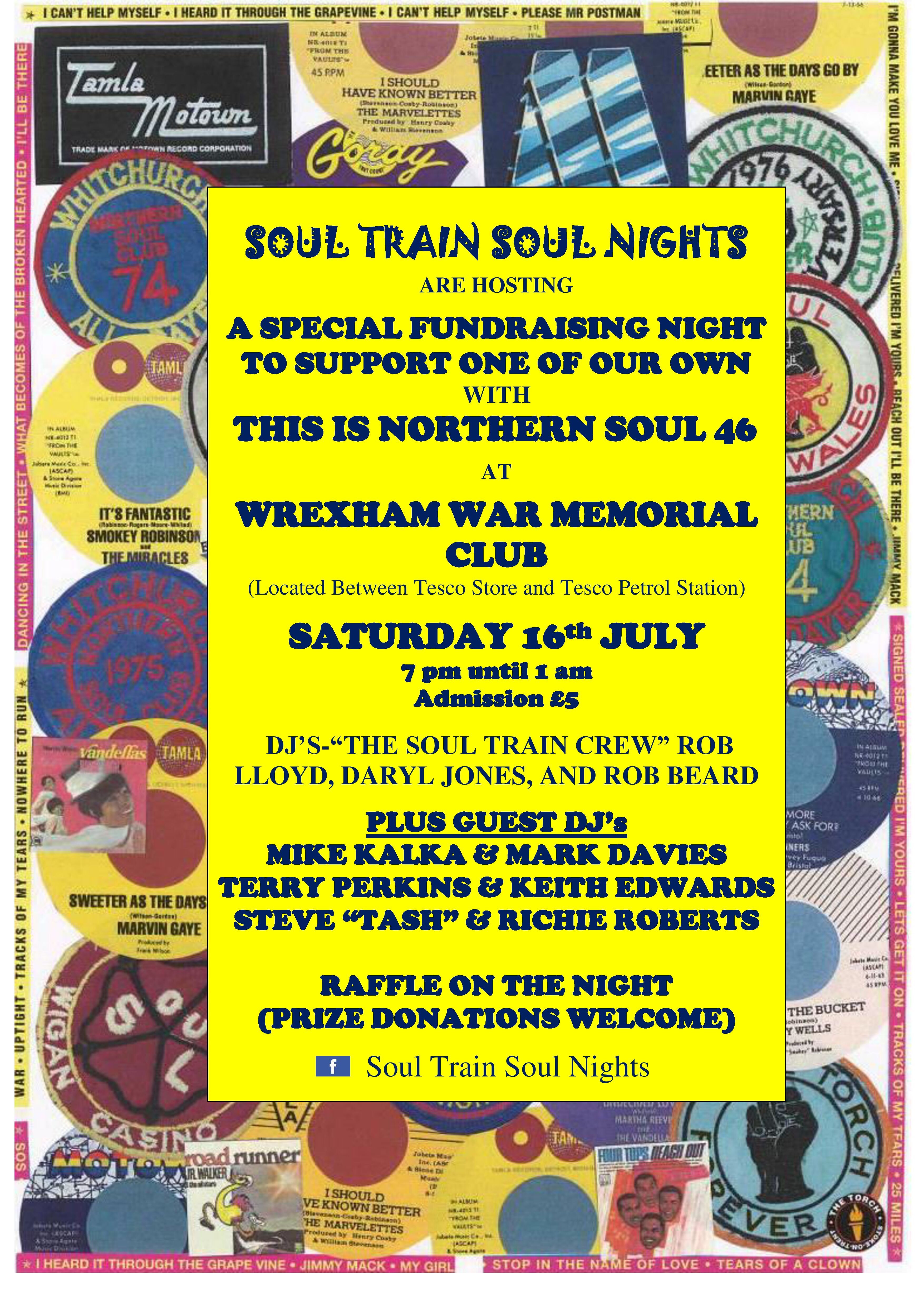 Fundraising Night War Memorial Club Wrexham