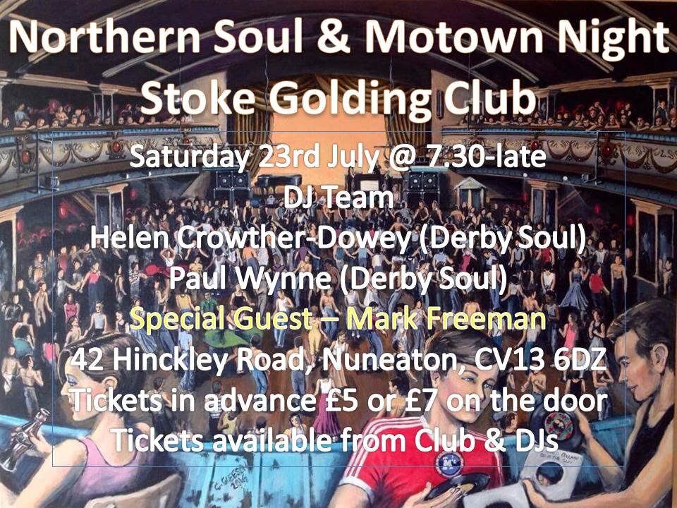 Stoke Golding Northern Soul  Motown Night