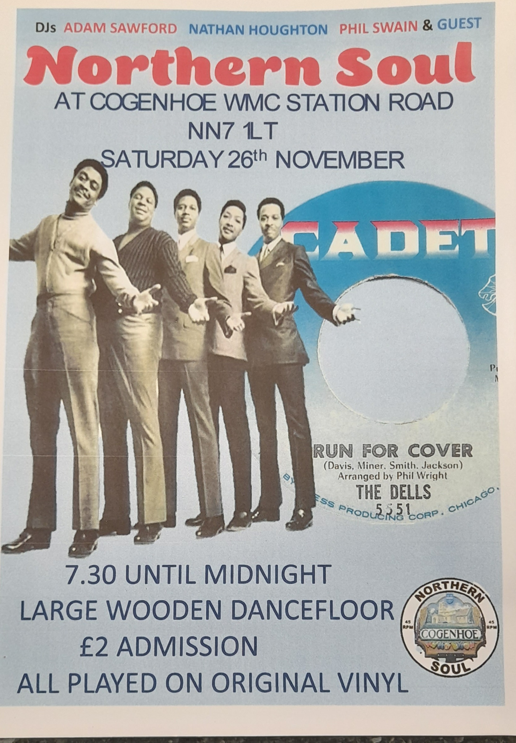 Northern Soul Night Cogenhoe Northampton