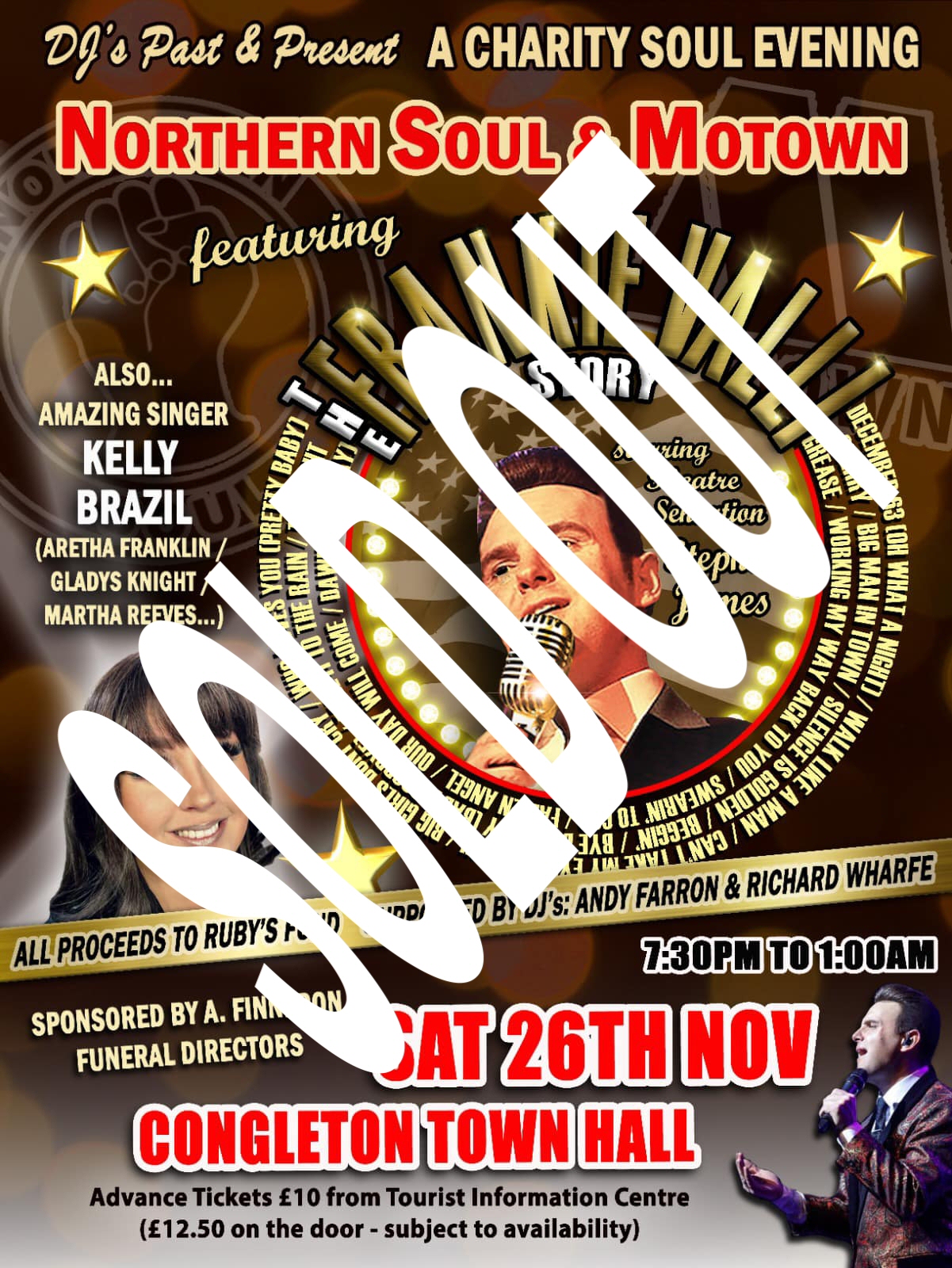 Charity Soul Night Incl Live Franki Valli Tribute Act 