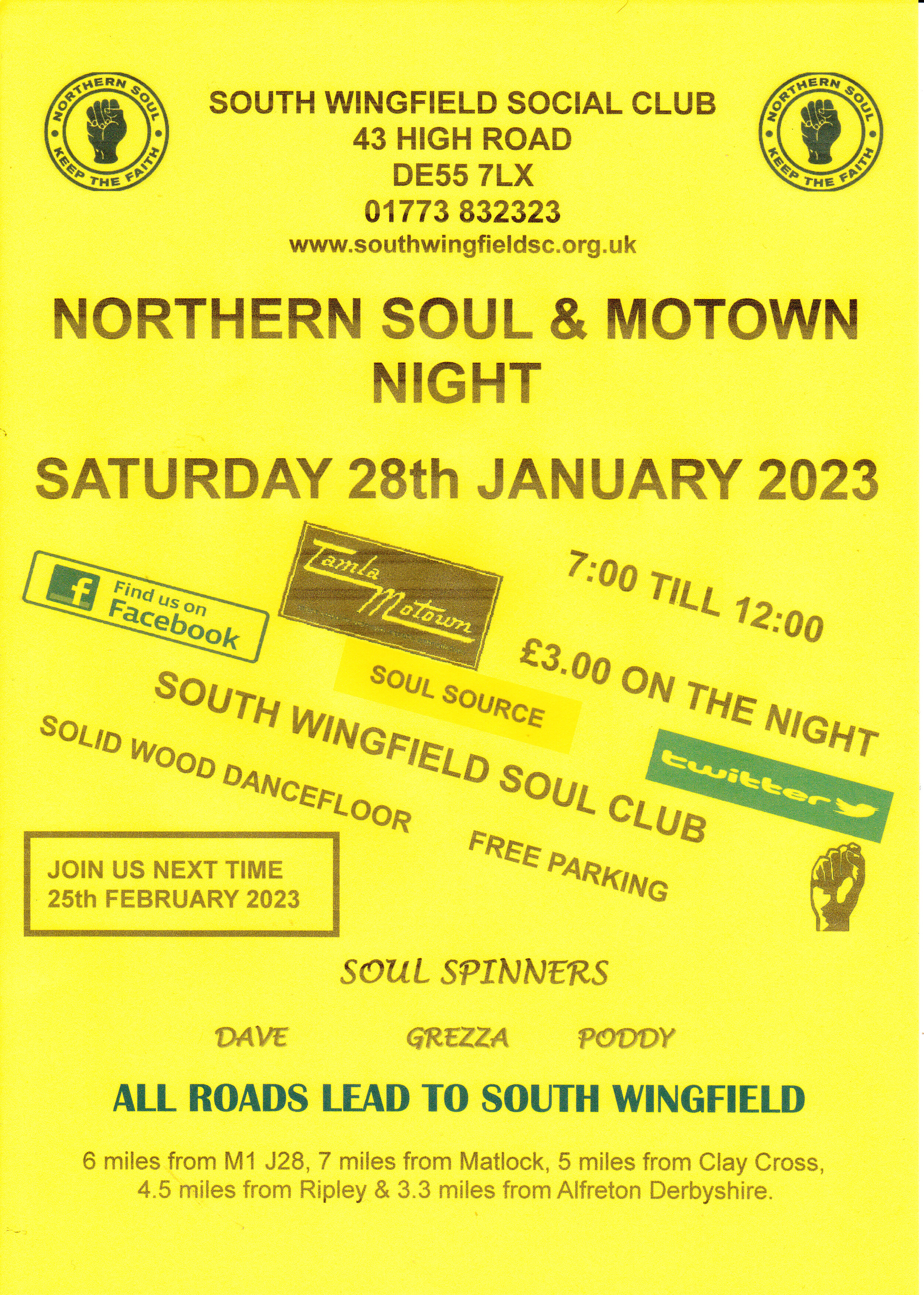 South Wingfield Northern  Soul  Motown Night