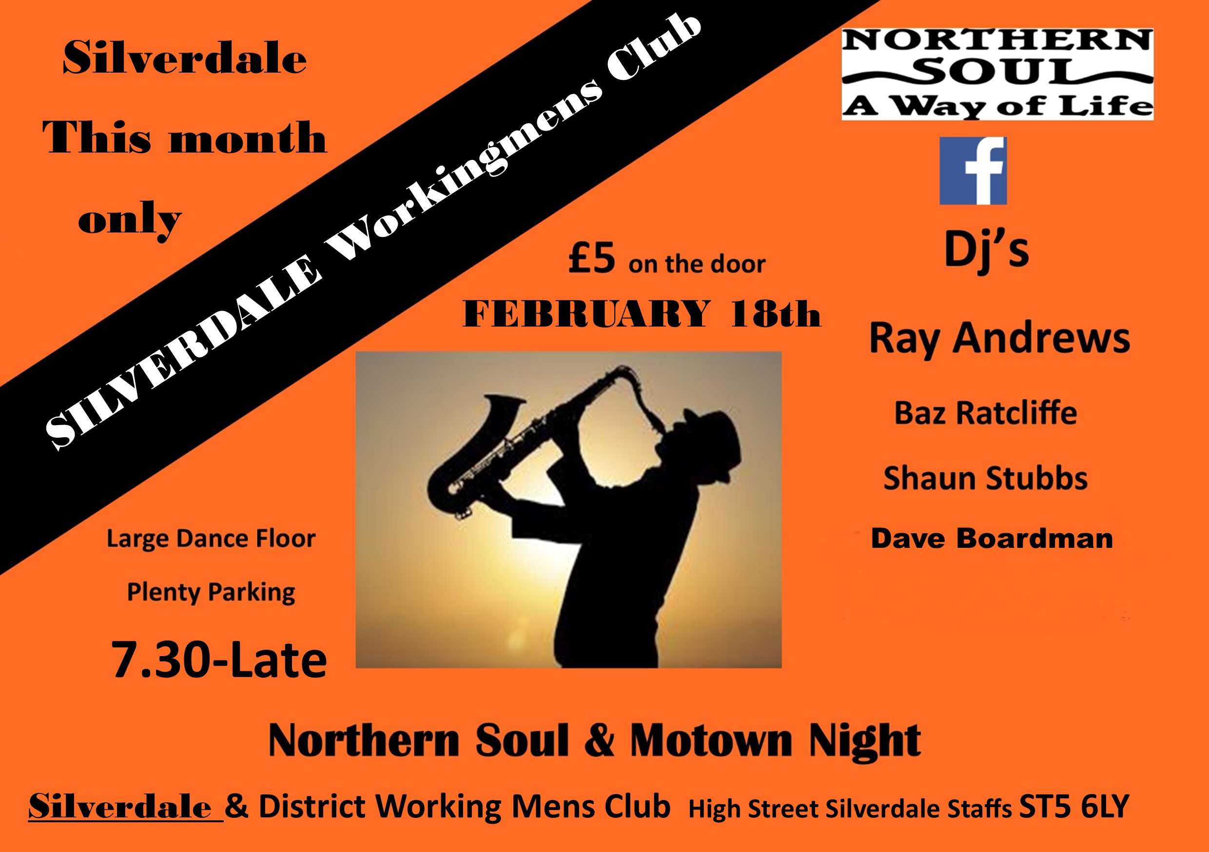 Silverdale Working Mens Stoke On Trent Club Soul Night