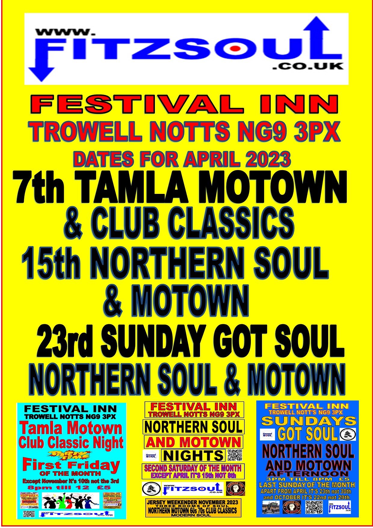 Tamla Motown  60s 70s Club Classic April Dates
