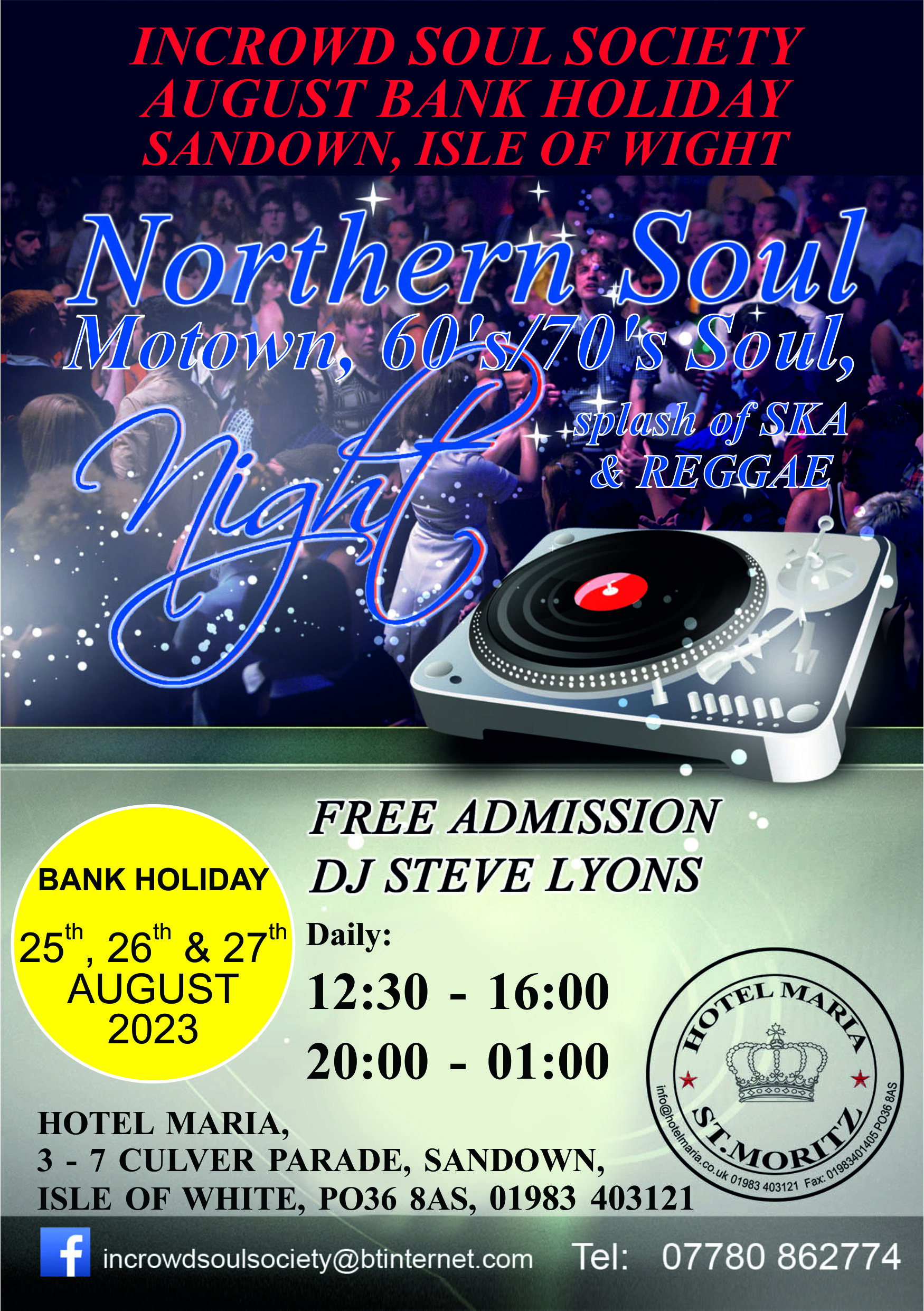 Isle Of Wight Sandown Hotel Maria Free Admission