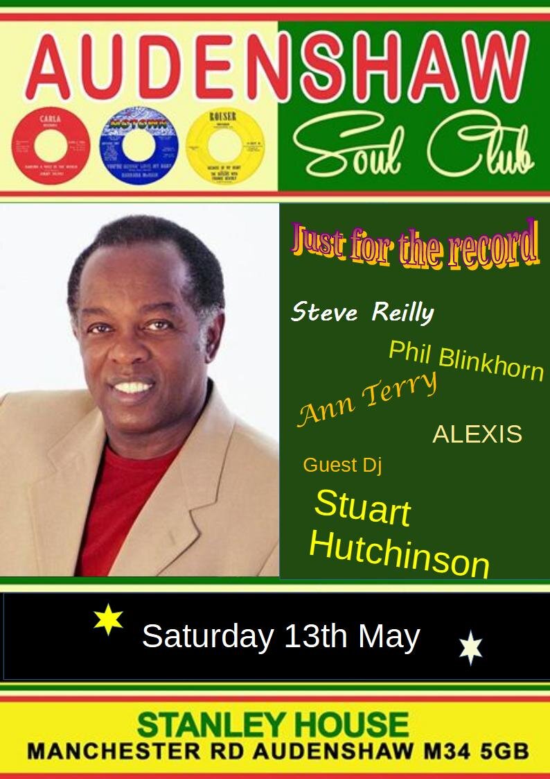 Audenshaw Soul Club Guest Dj Stuart Hutchinson