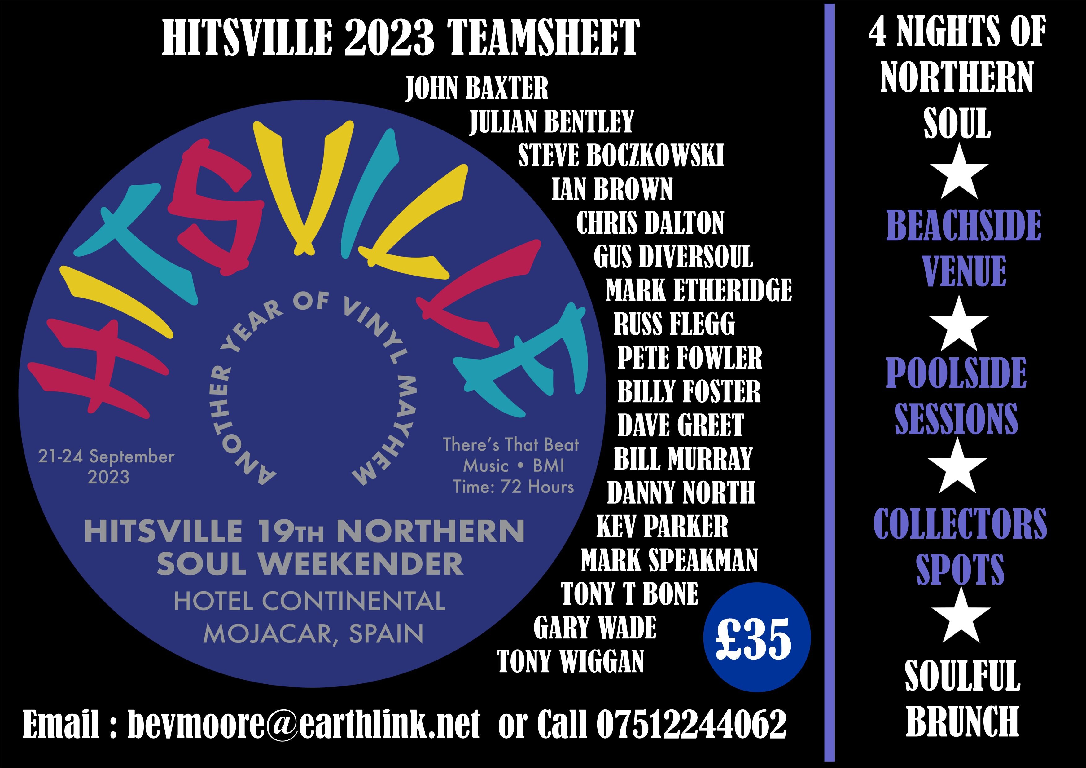 The 19th Hitsville Rare Northern Soul Weekender