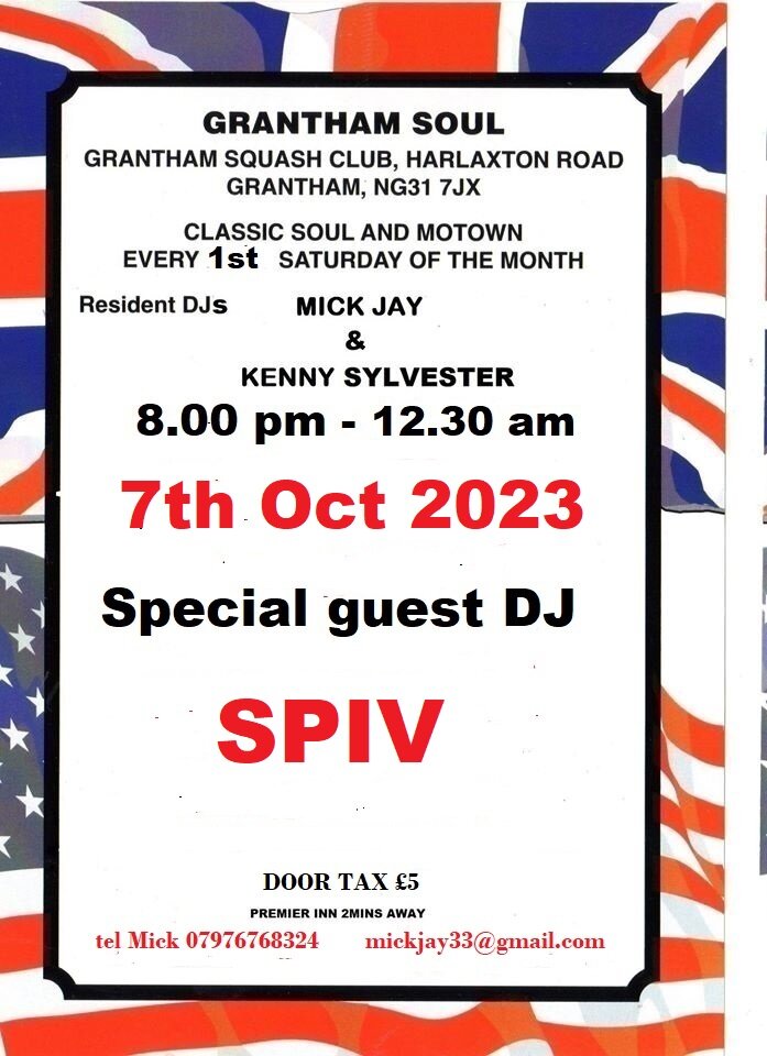 Grantham Soul Guest Dj Spiv