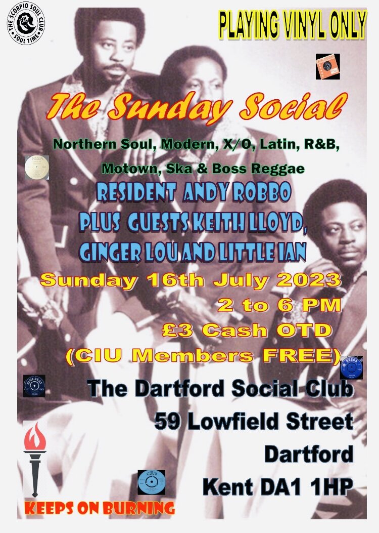 The Scorpio Soul Club Presents The Sunday Social