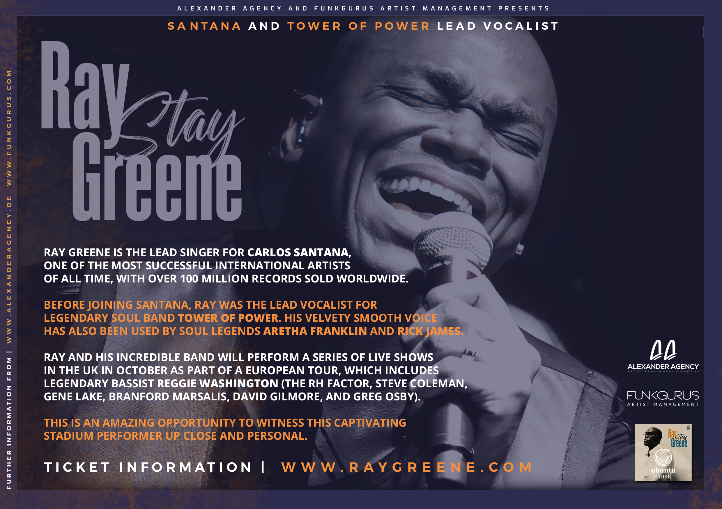 Ray Greene Santana And Tower Of Power Vocalist