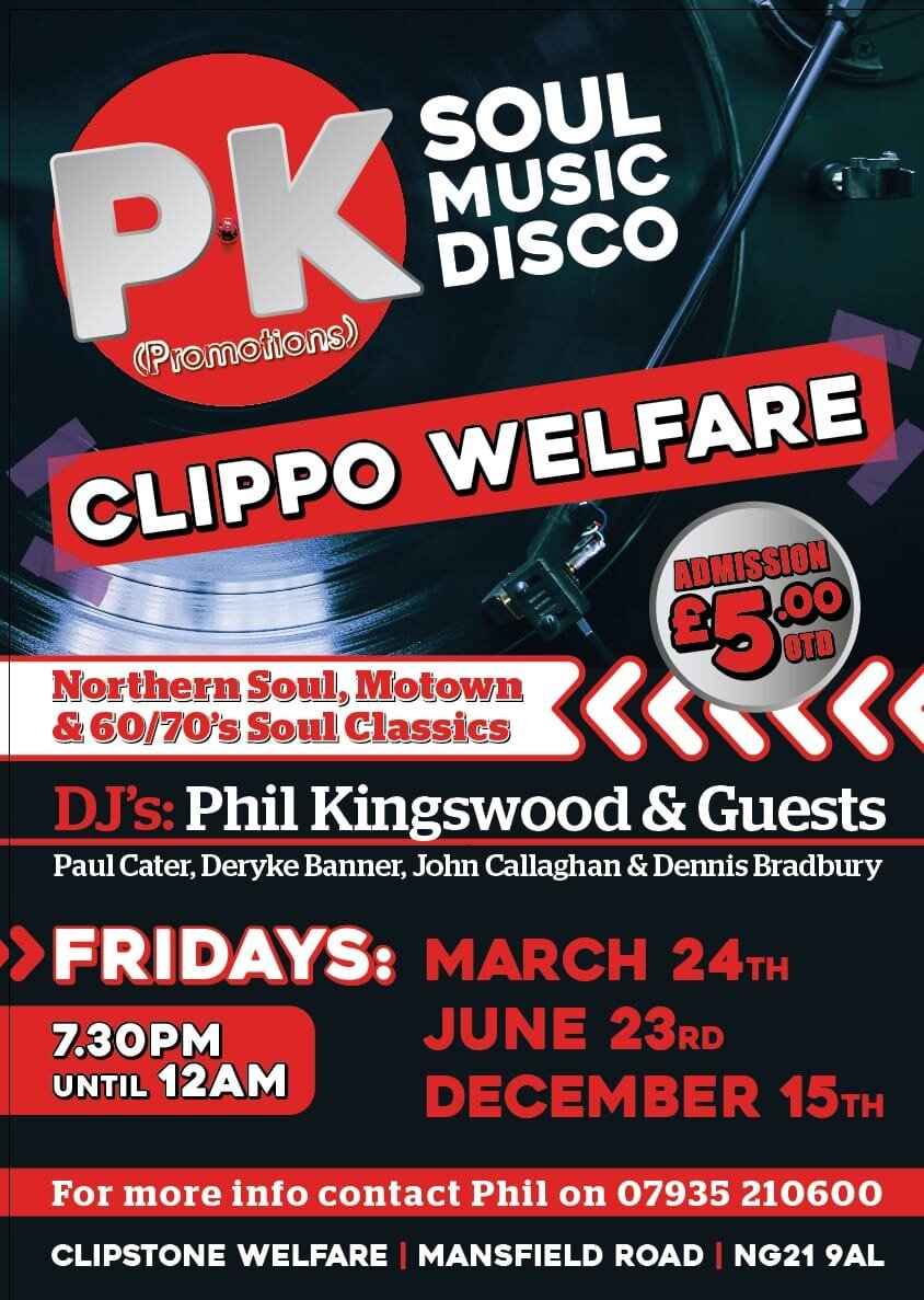 Clipstone Welfare Northern Soul Motown  Soul Classics