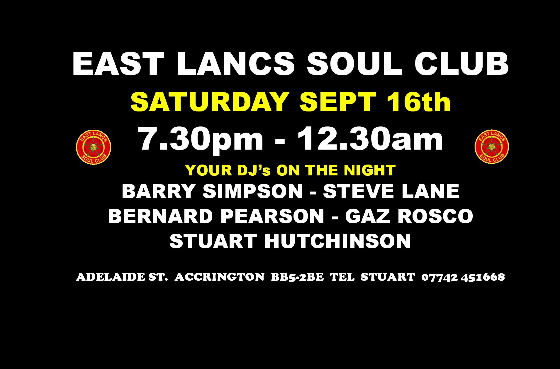 East Lancs Soul Club  Barry Simpson Gaz Barnie  Steve