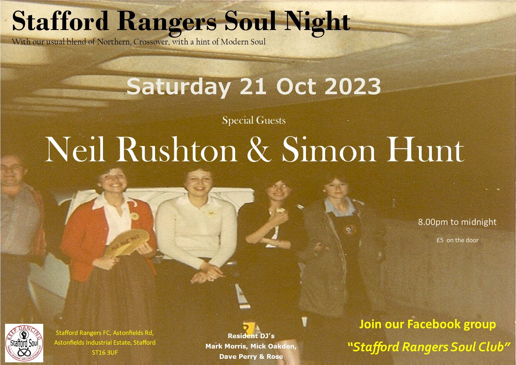 Stafford Soul  The Rangers  Simon Hunt  Neil Rushton