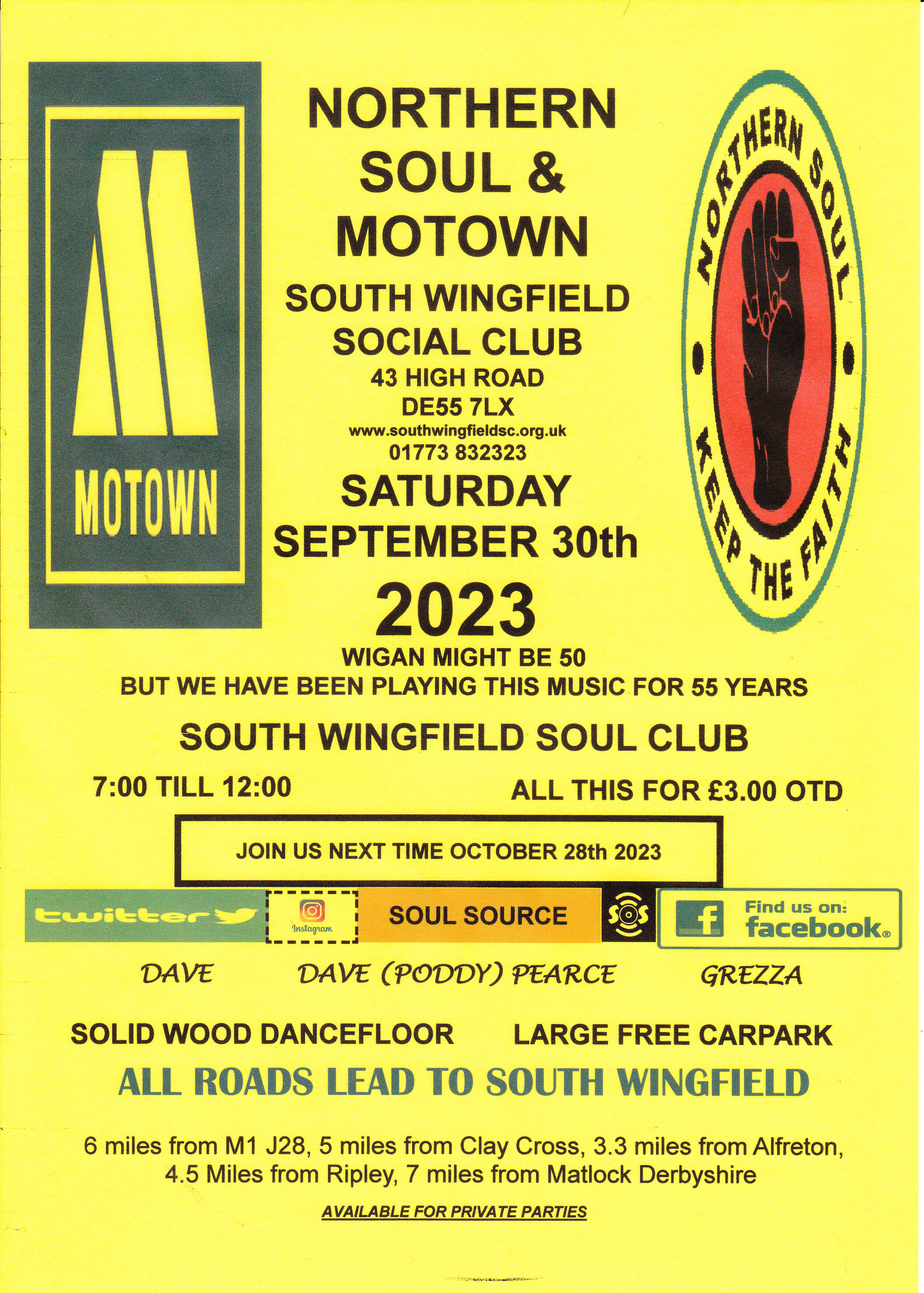 South Wingfield Northern  Soul  Motown Night