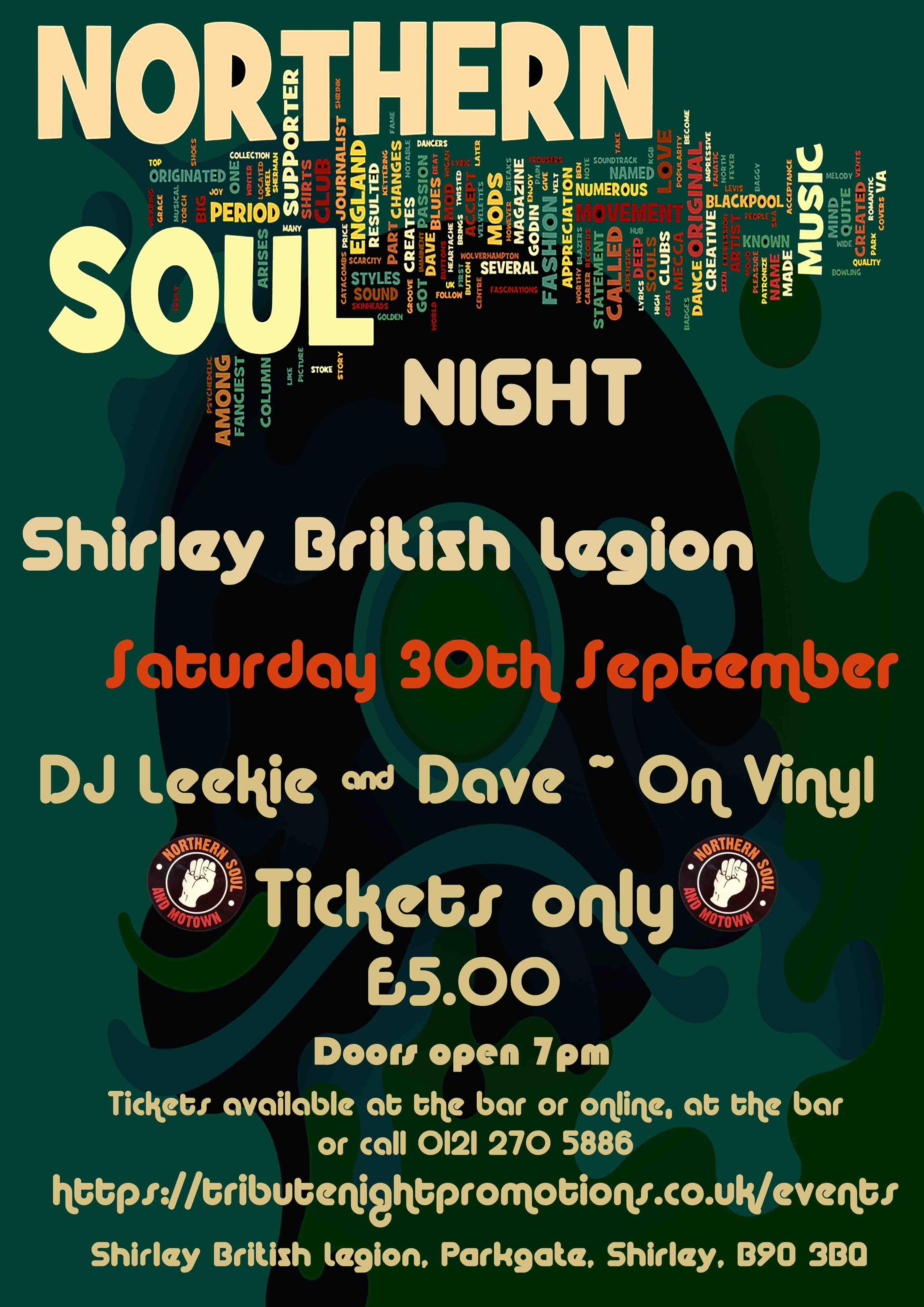 Shirley British Legion Soul Night