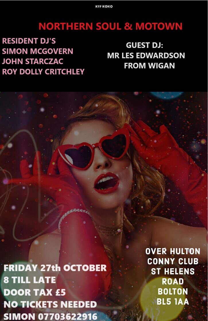 Northern Soul Motown At Ohcc Bolton