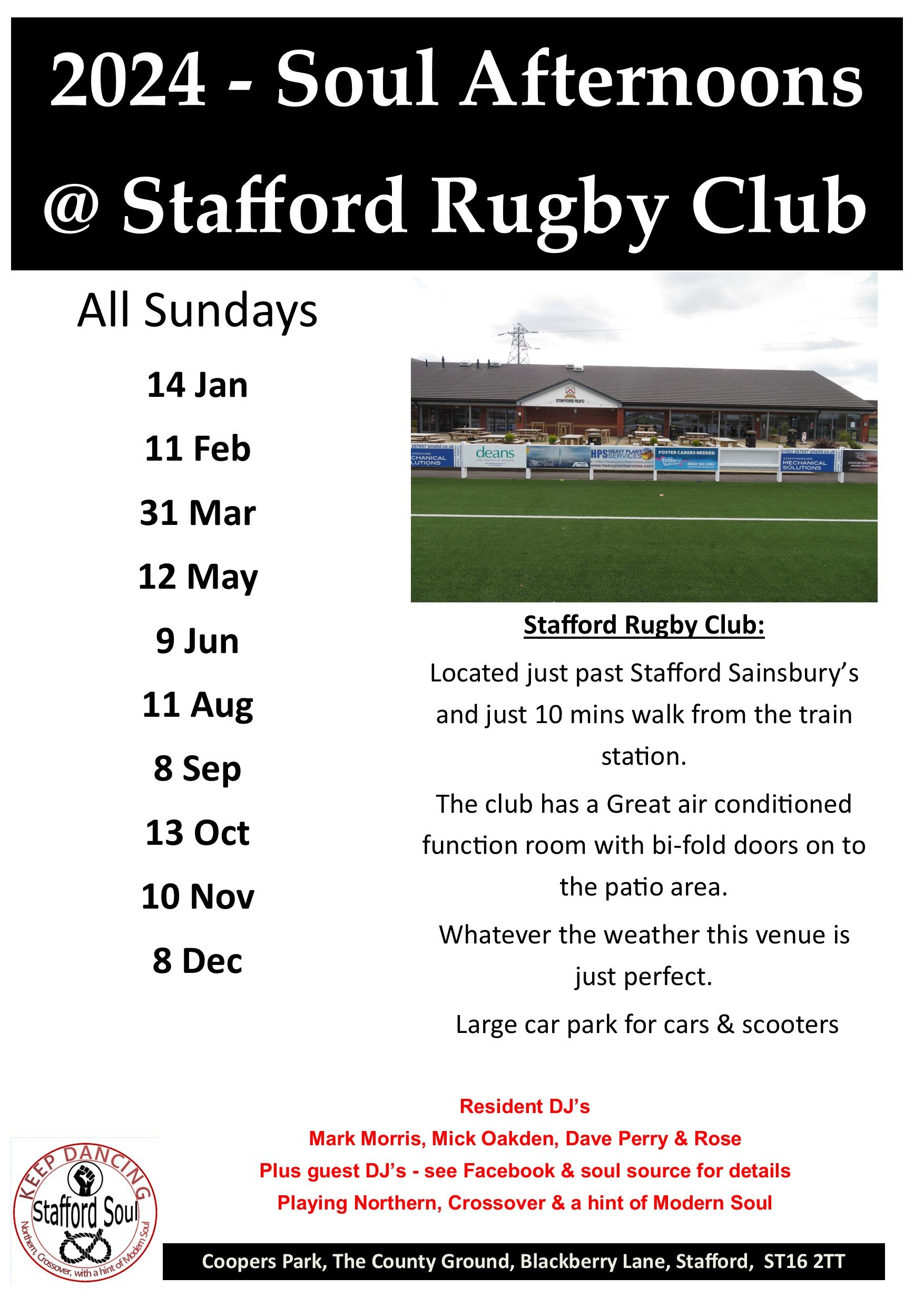 Stafford Soul  The Rugby Club  Roses 60th