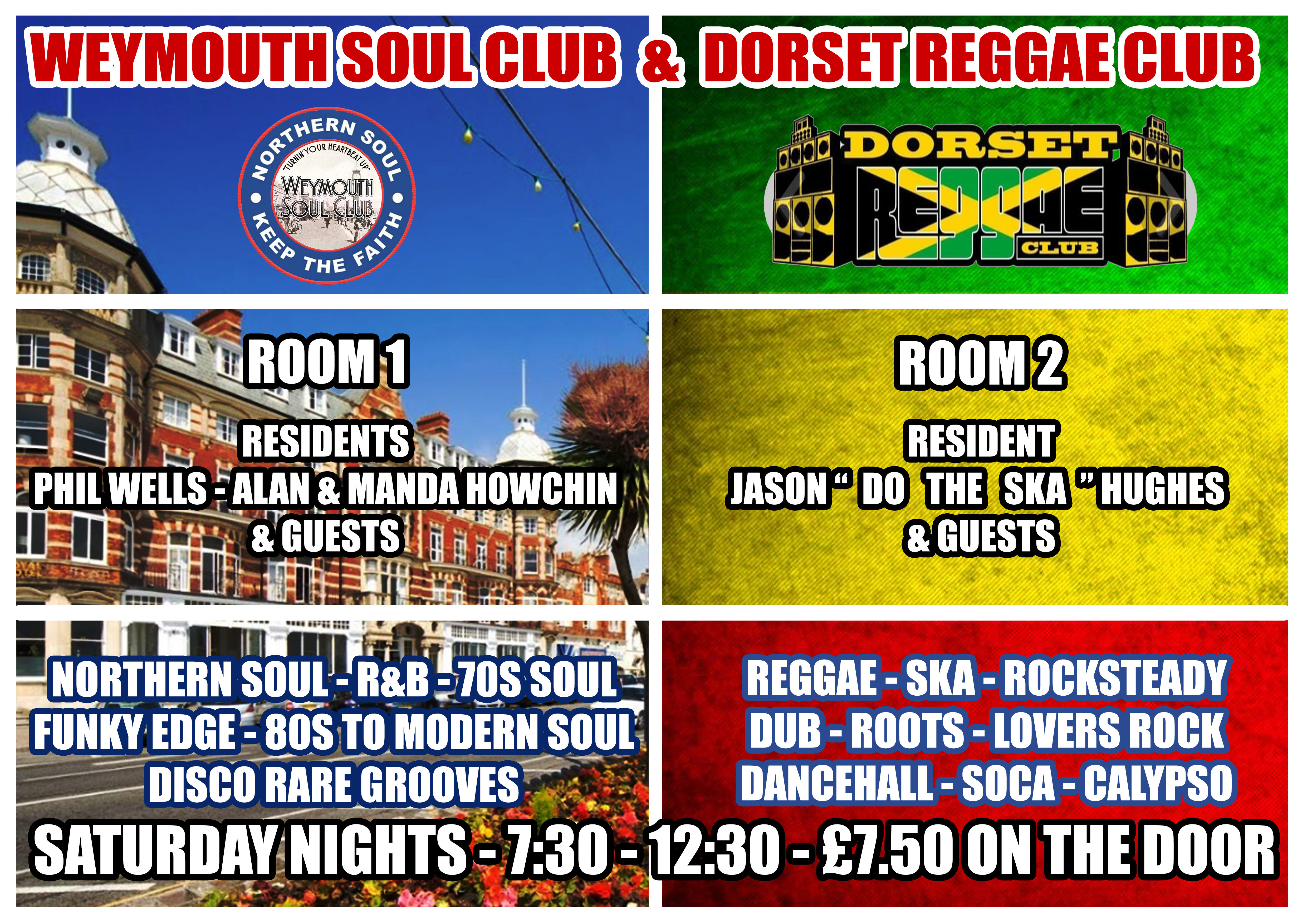 Weymouth Soul Club  Dorset Reggae Club  Club Night