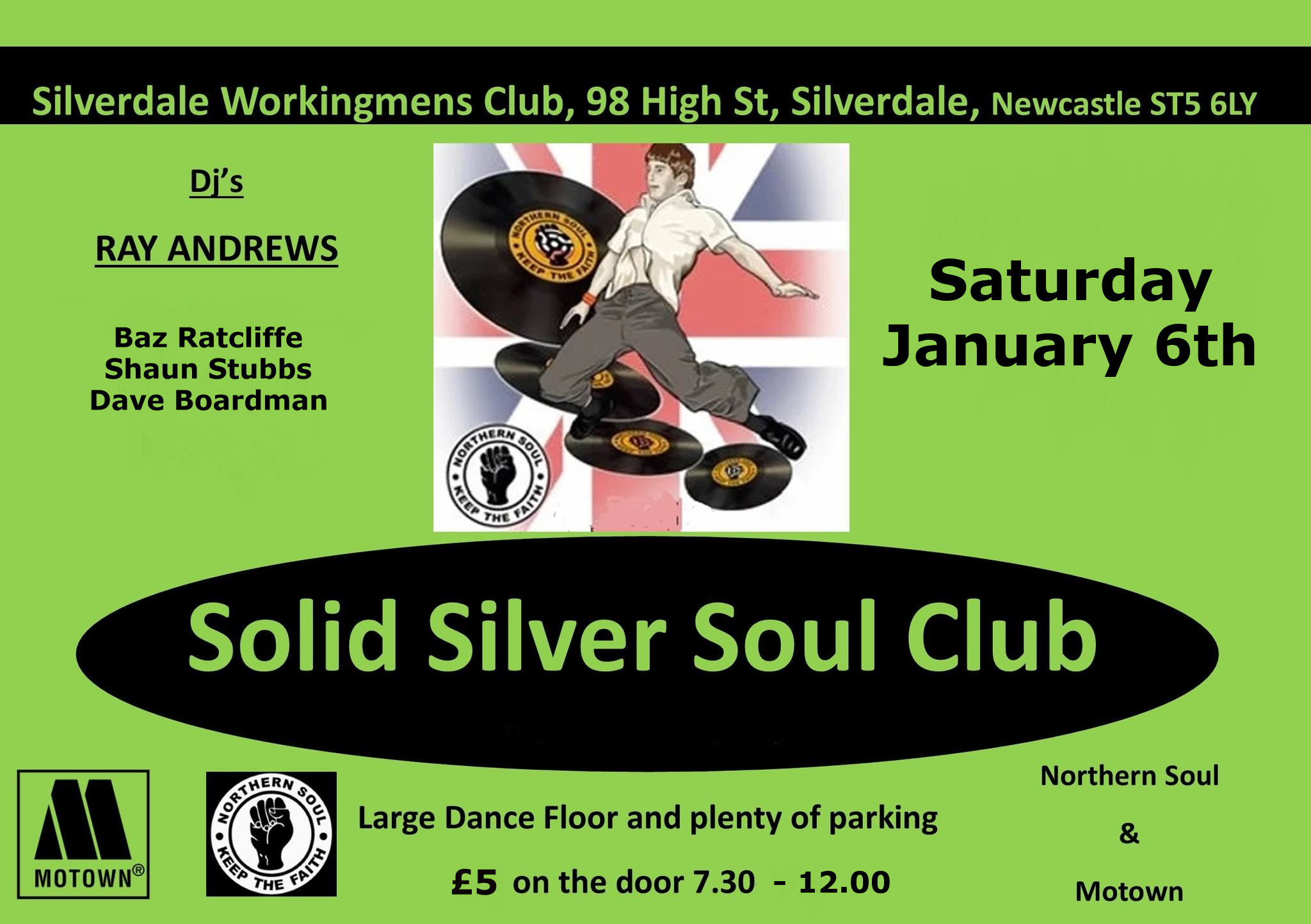 Solid Silver Soul Club Silverdale Staffs