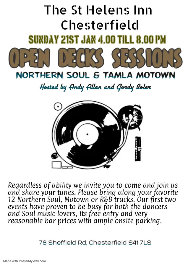 Northern Soul And Tamla Motown Open Decks Afternoon
