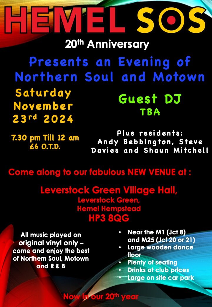 Hemel Sos Anniversary Soul Night