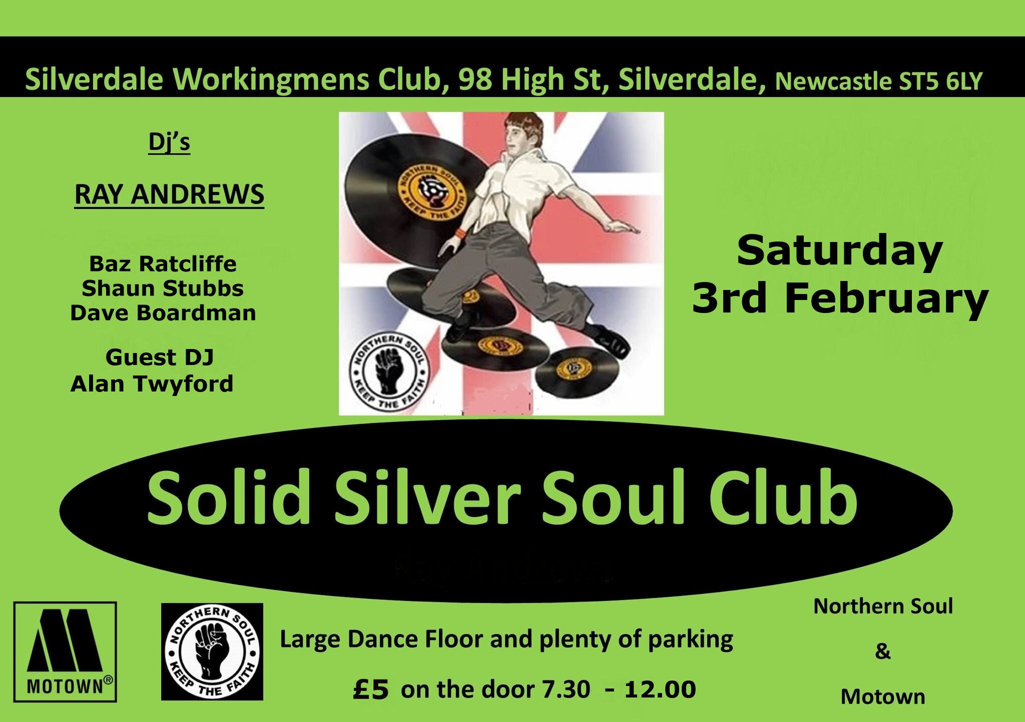 Solid Silver Soul Club Silverdale Staffs