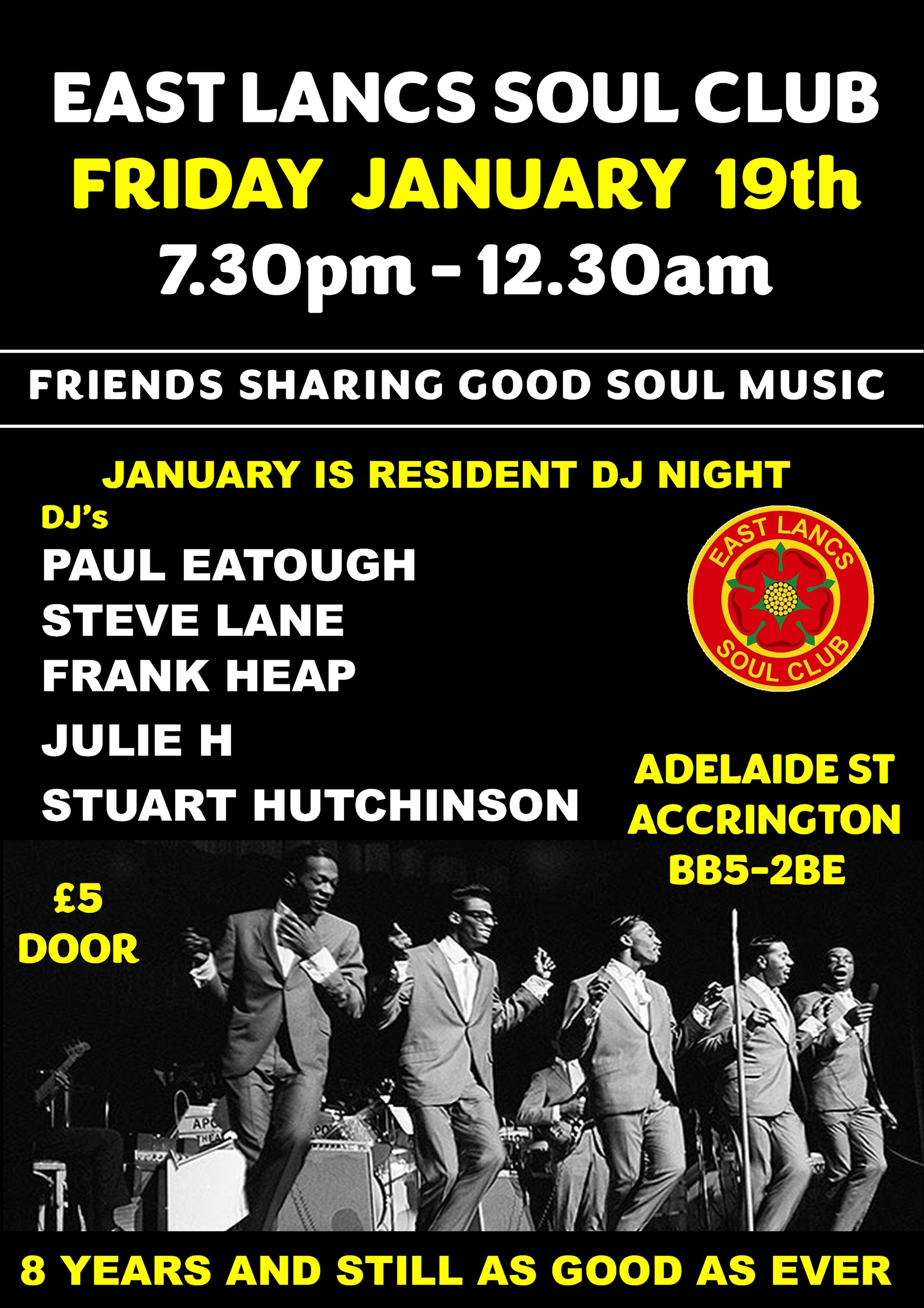 East Lancs Soul Club  Friday Night Friday Night
