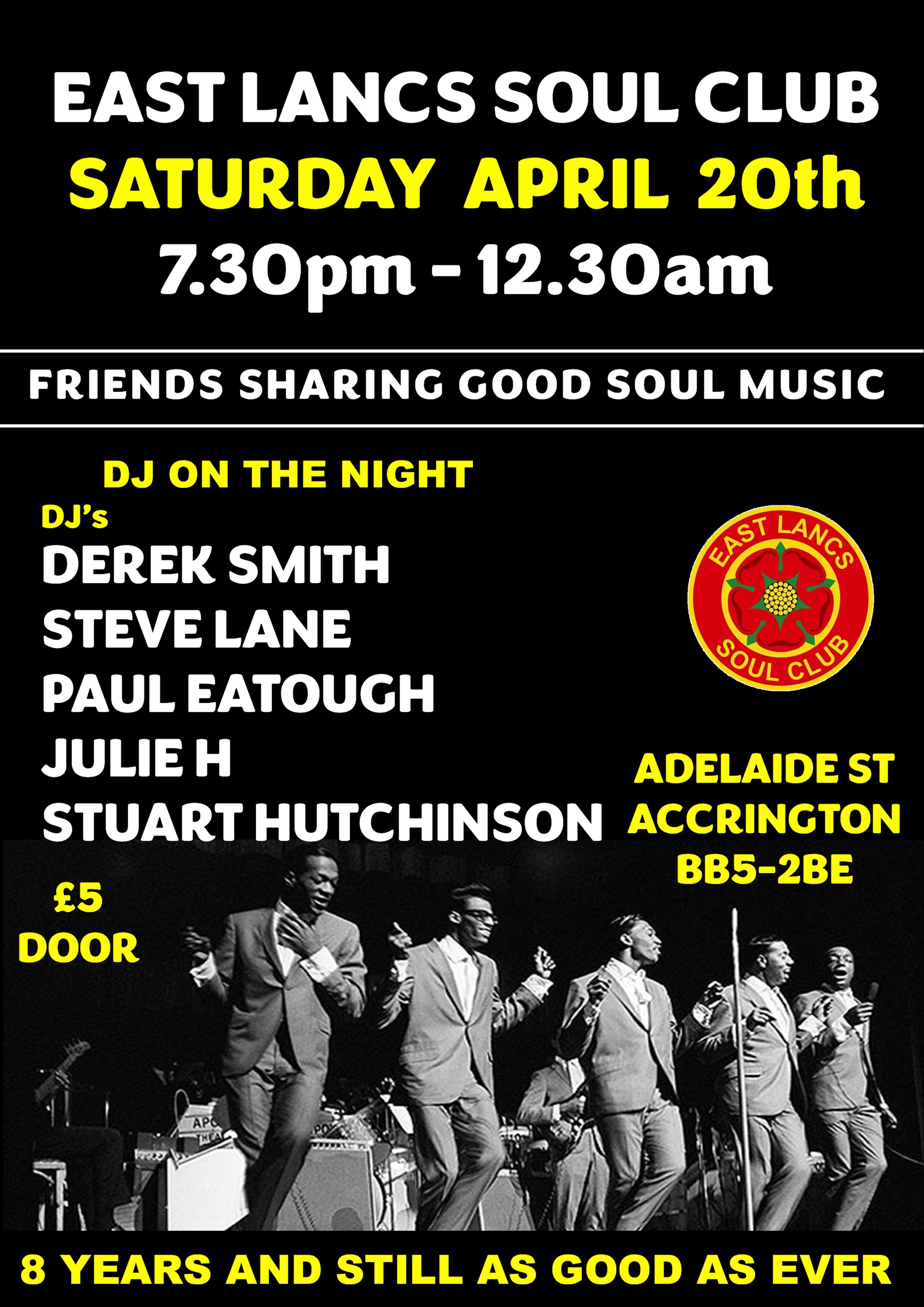 East Lancs Soul Club  Derek Smith  4 Resident Djs