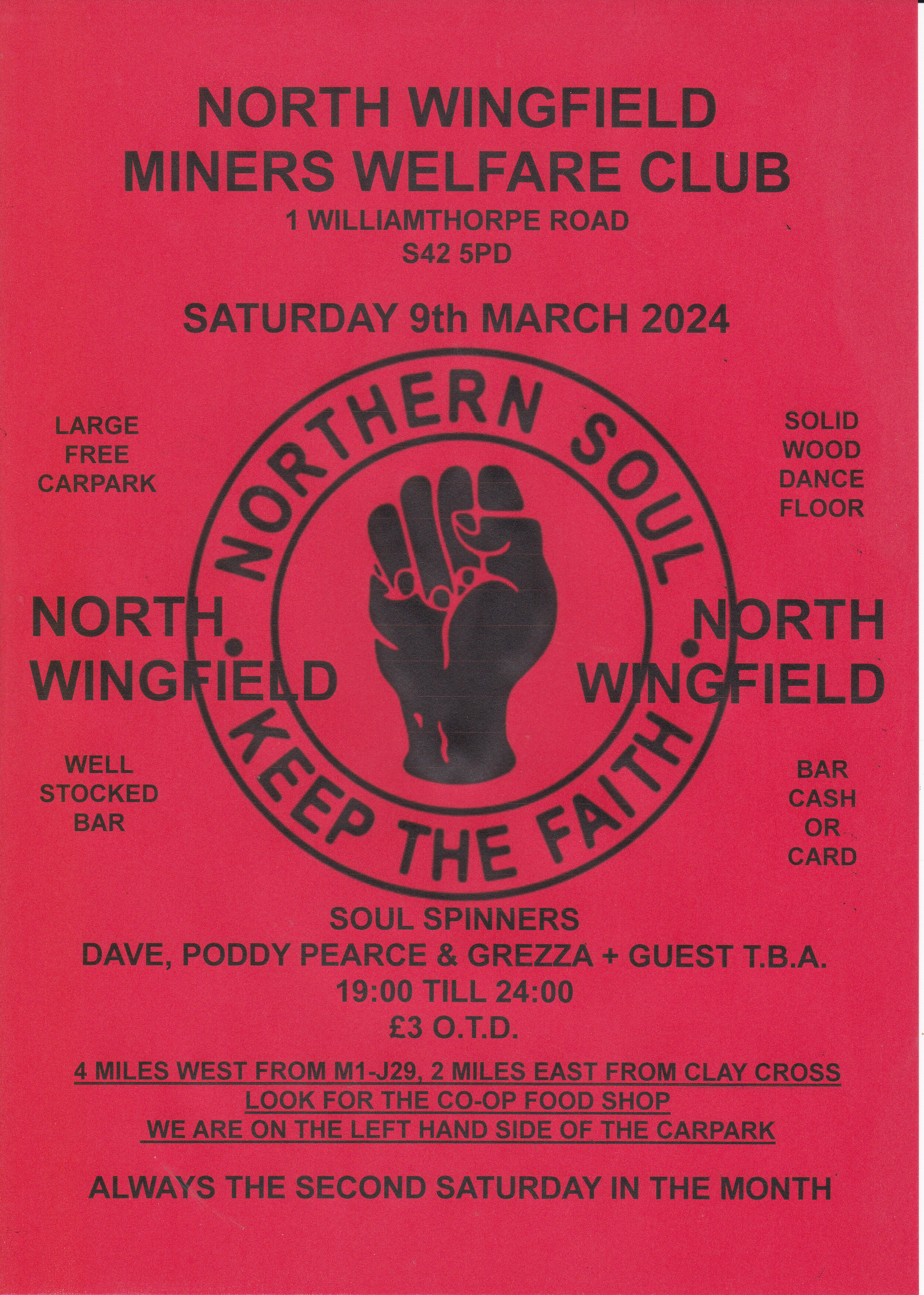 North Wingfield Northern  Soul  Motown Night