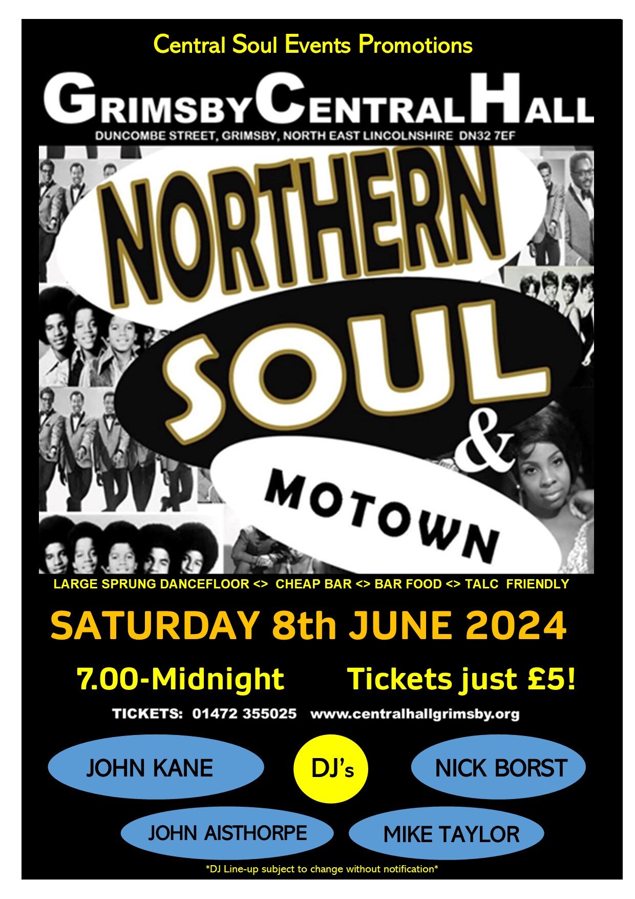 Grimsby Central Hall Soul Night