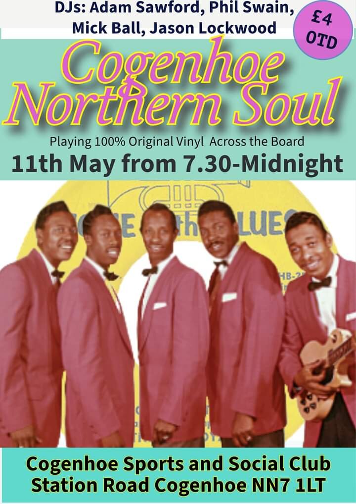 Northern Soul Night Cogenhoe Northampton