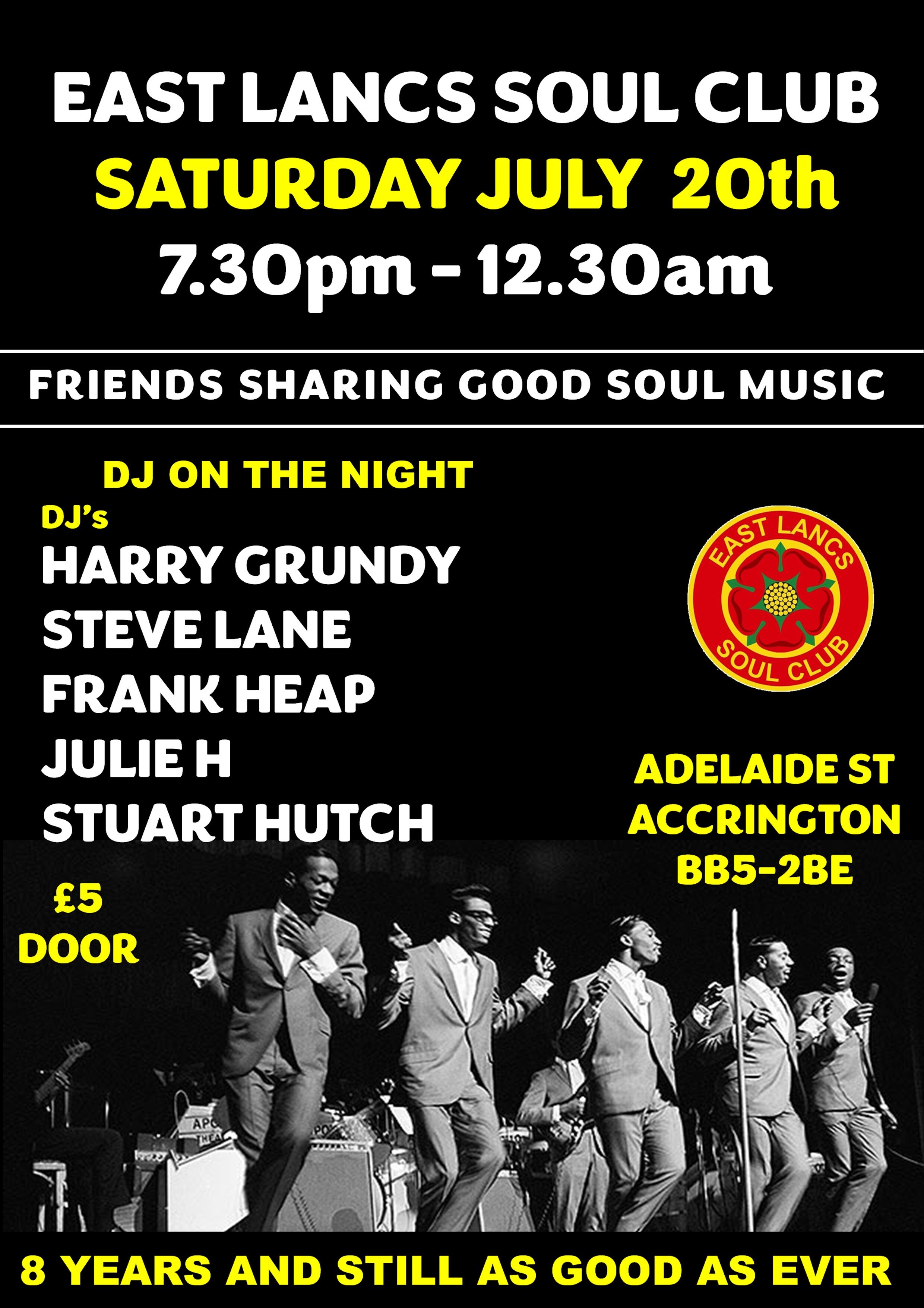 East Lancs Soul Club  Harry Grundy Plus Residents