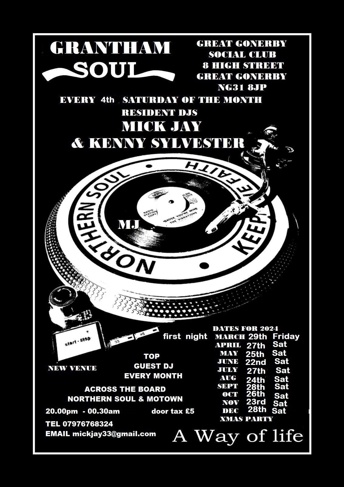 Grantham Soul Guest Dj Neil Randall Mark Smart