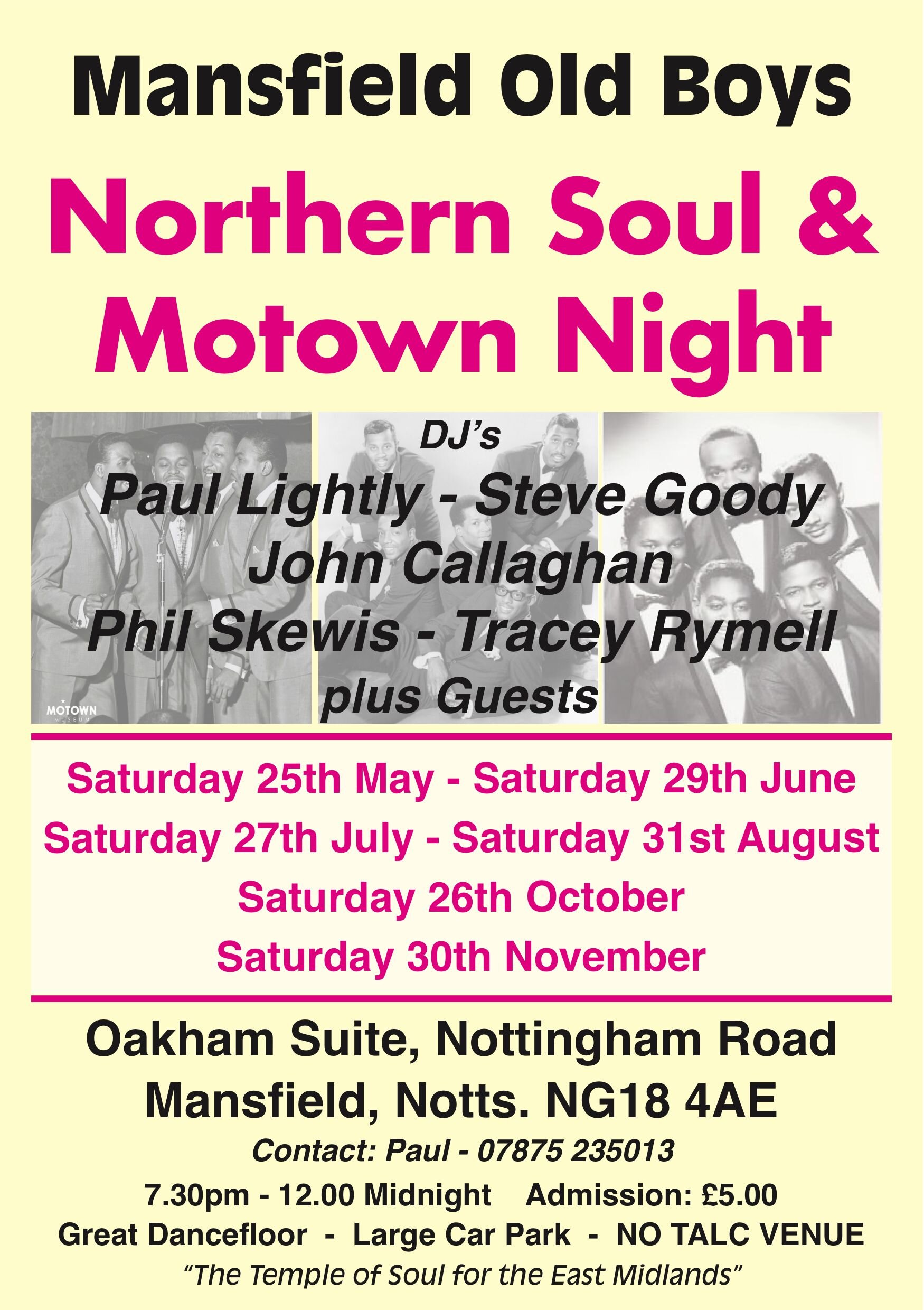 Mansfield Old Soul Boys Northern Soul And Motown