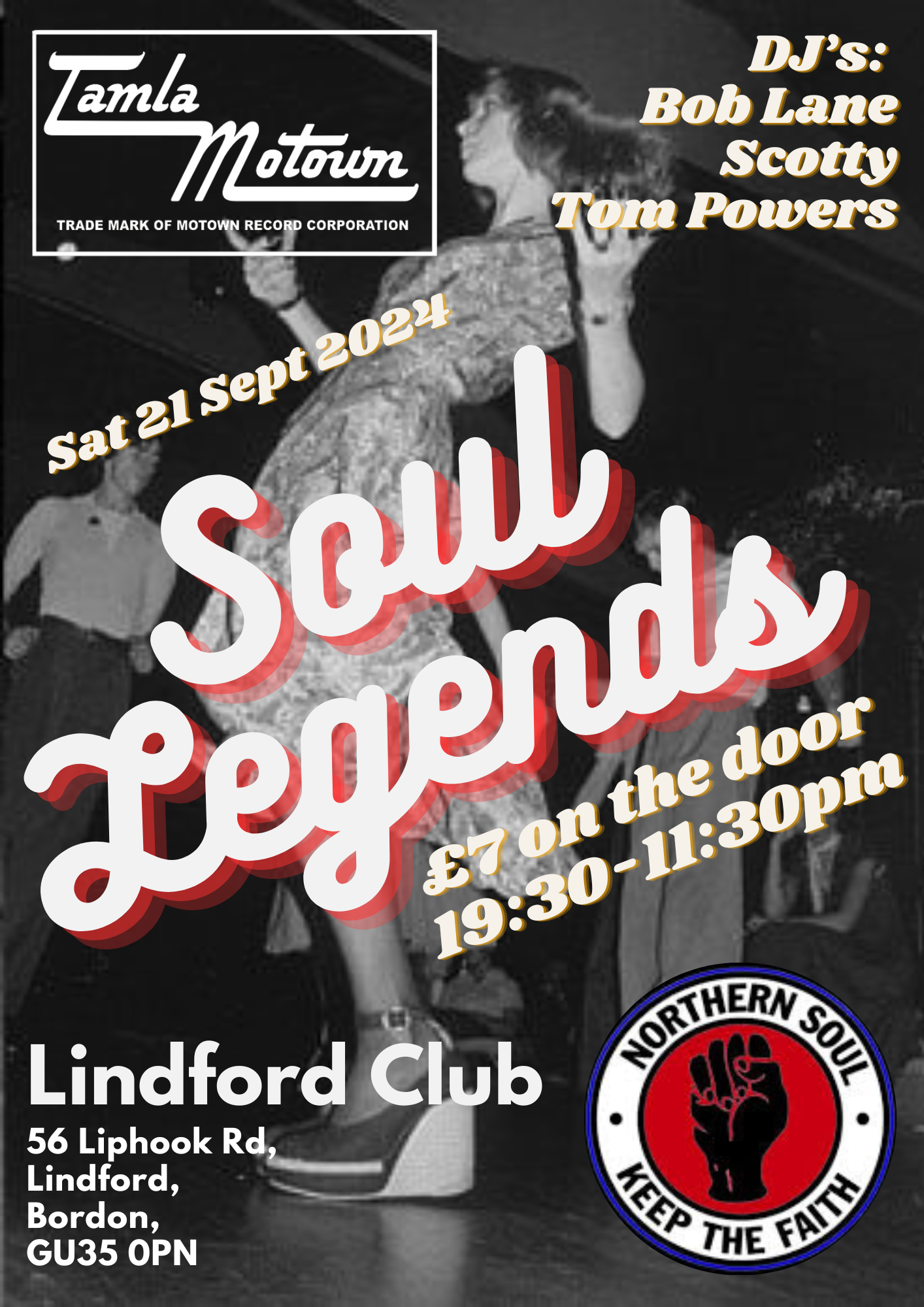 Soul Legends Lindford Northern Motown  Soul Night