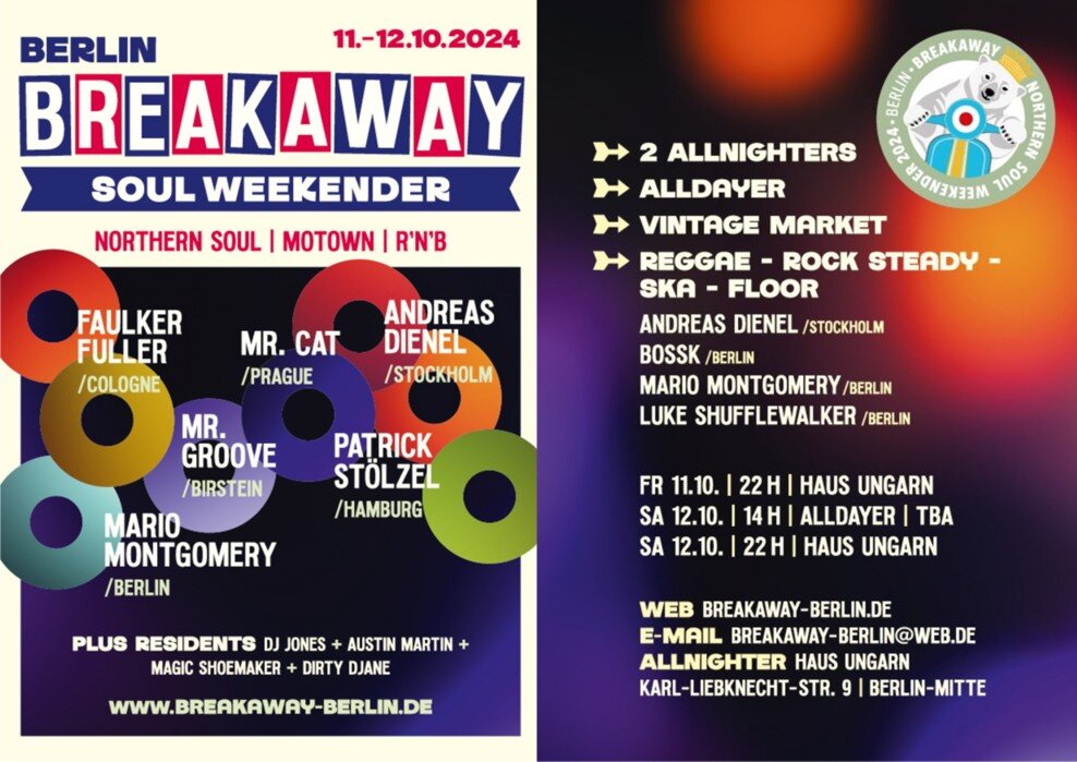 Berlin Breakaway Northern Soul Weekender