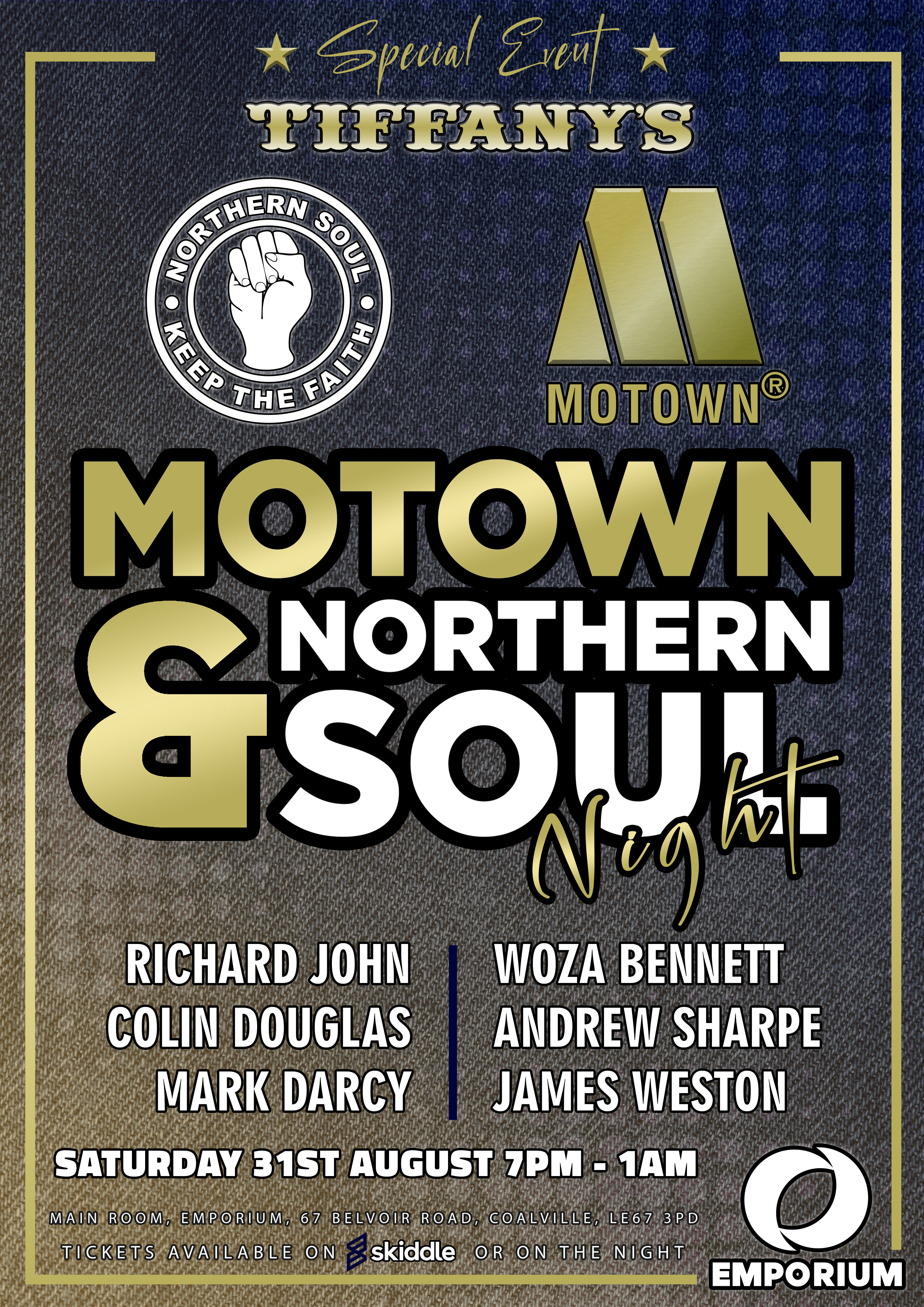 Tiffanys Motown And Northern Soul Night