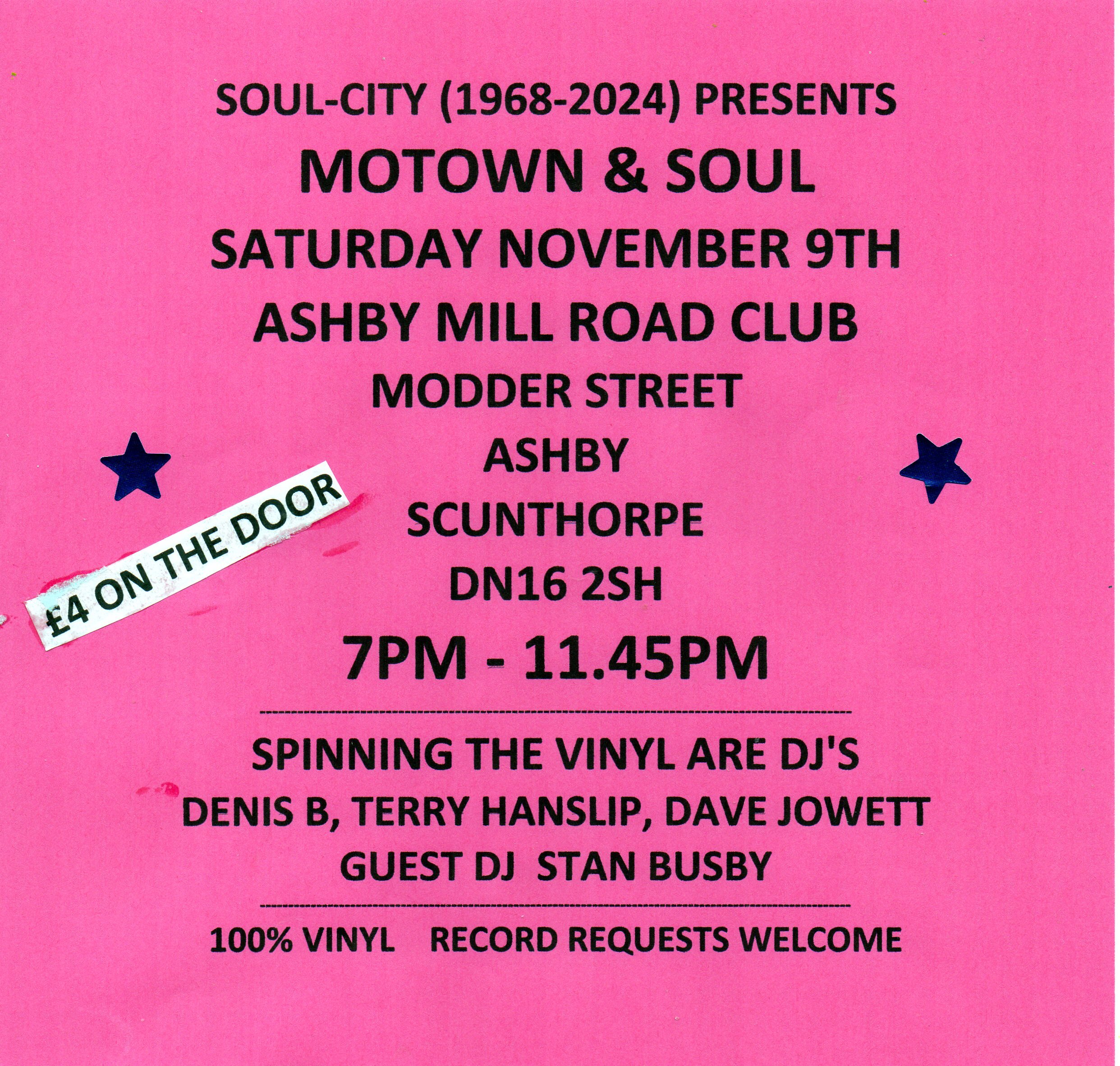 Scunthorpe Ashby Mill Road Club With Soulcity