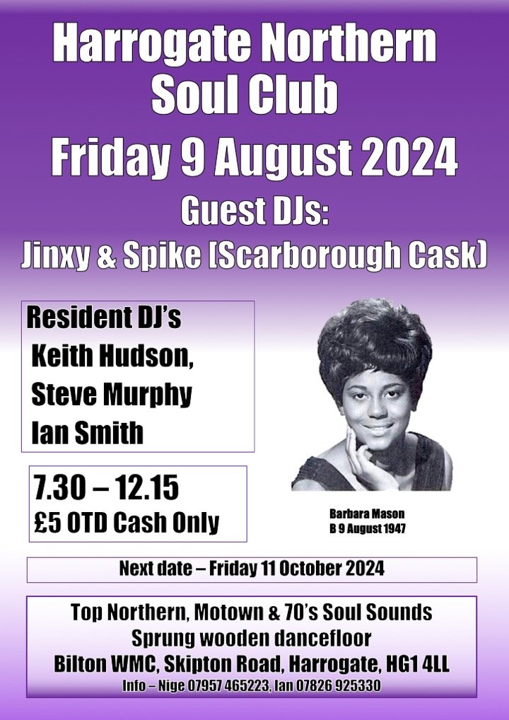 Harrogate Northern Soul Club Bilton
