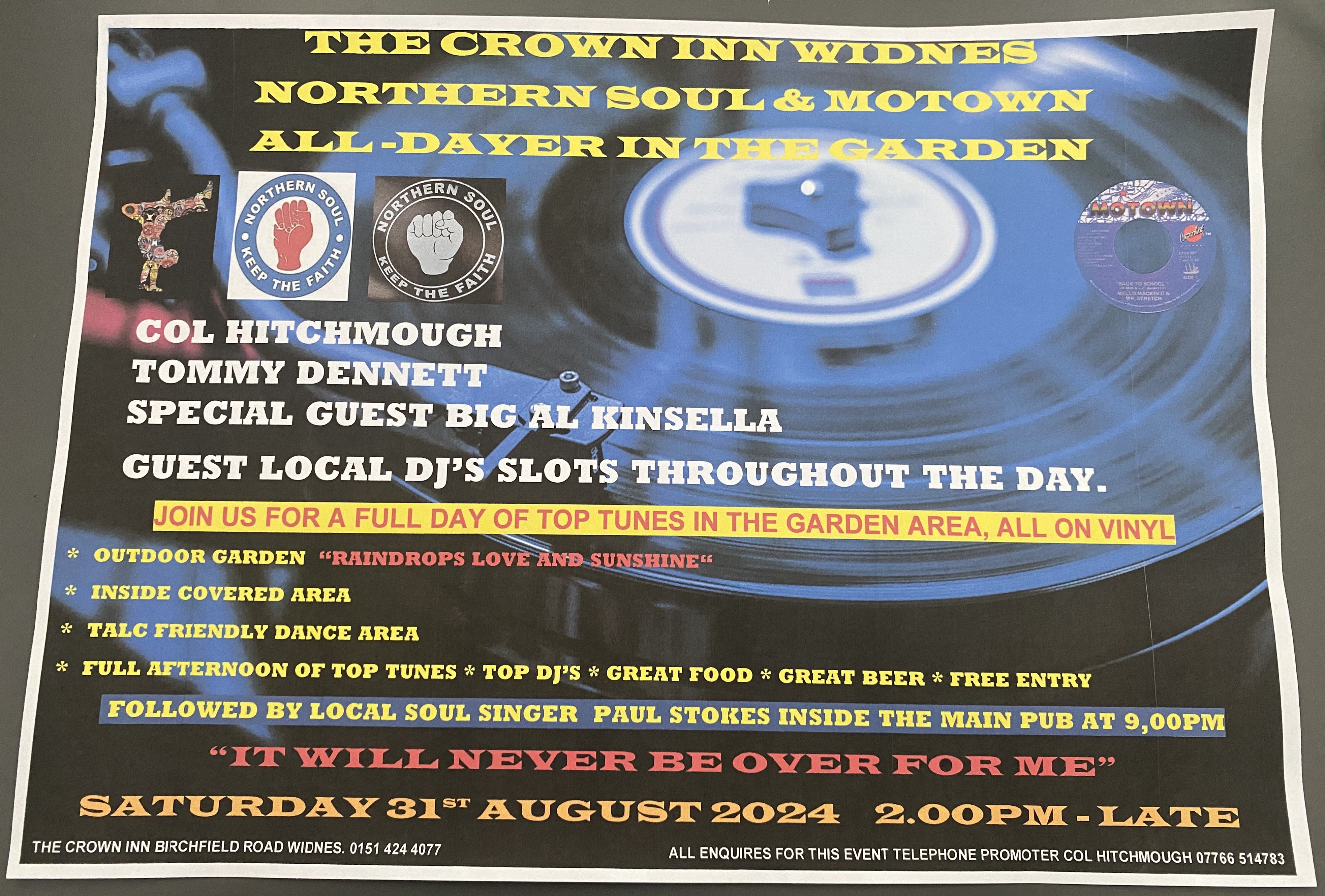 Soul At The Crown Widnes    Alldayer
