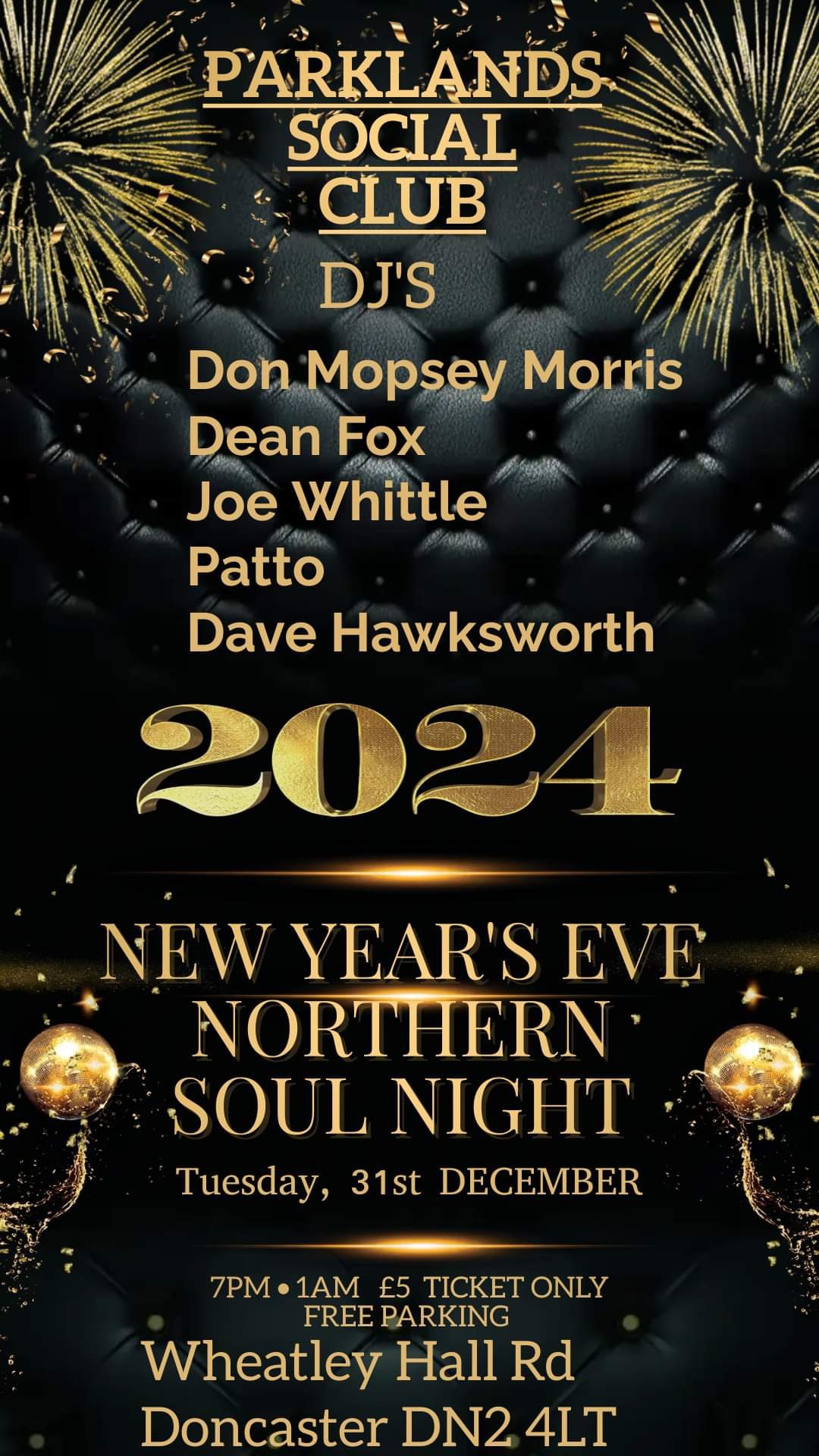 Parklands Northern Soul Club Sold Out