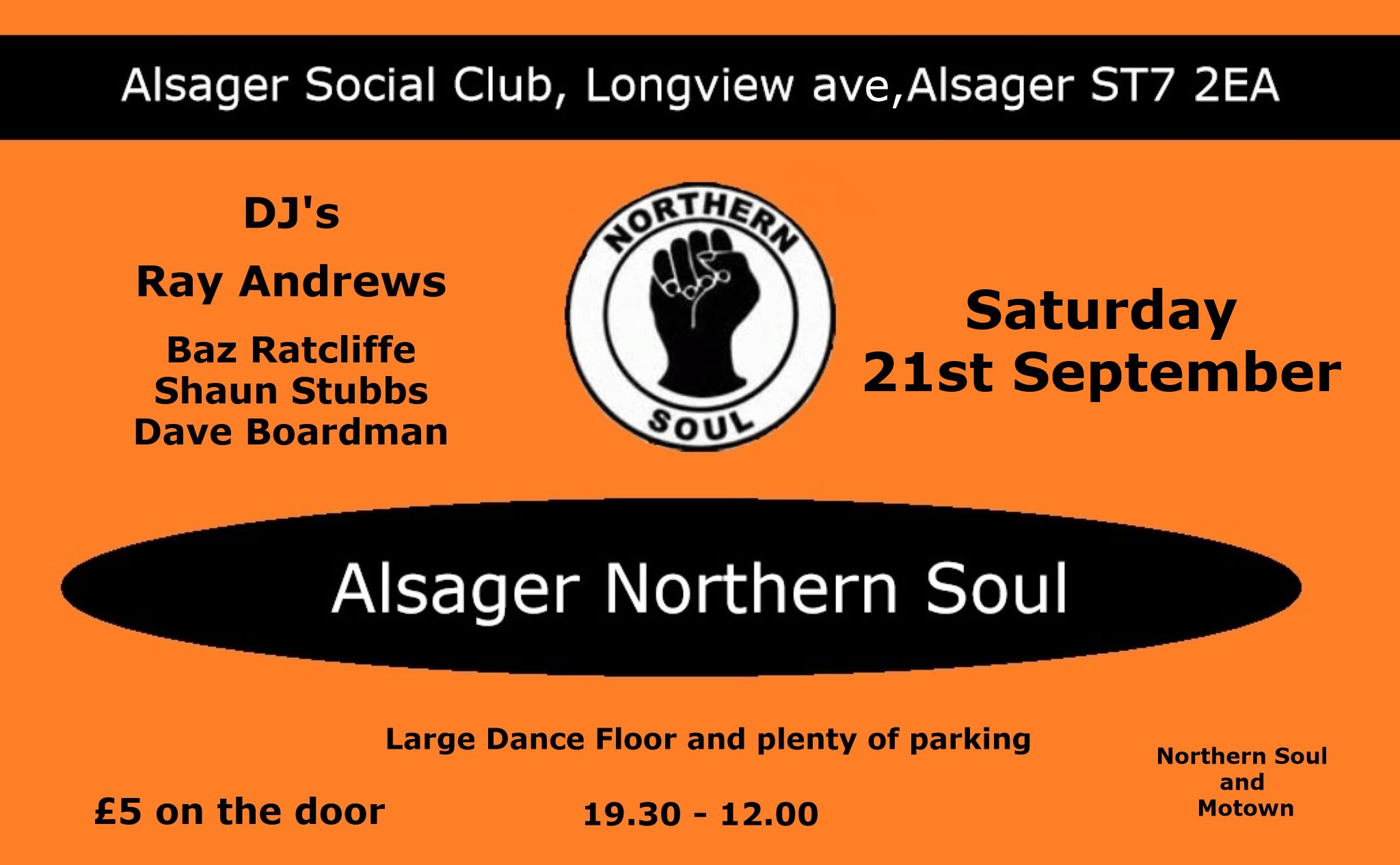 Alsager Soul Club Stoke On Trent