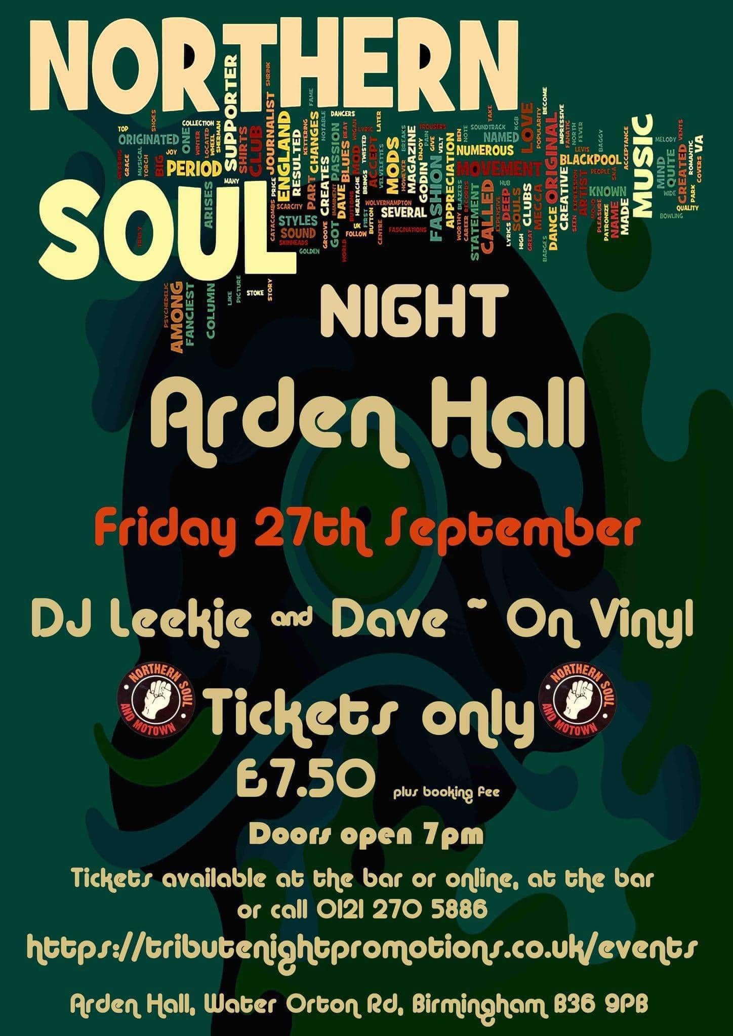 Arden Hall Soul Night