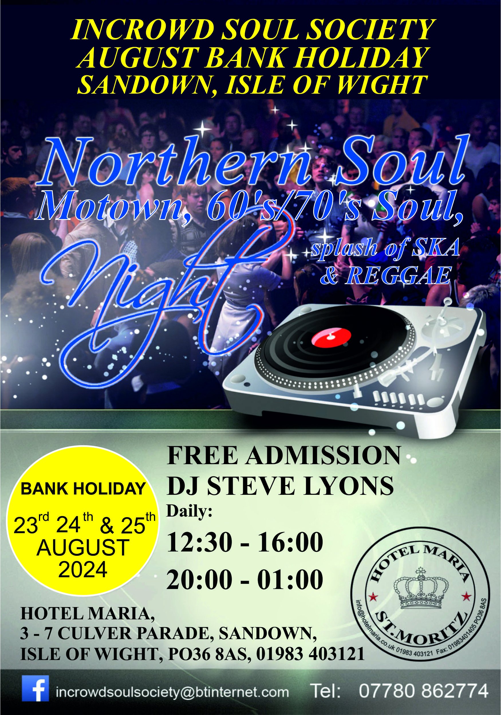 Isle Of Wight Sandown Hotel Maria Free Admission