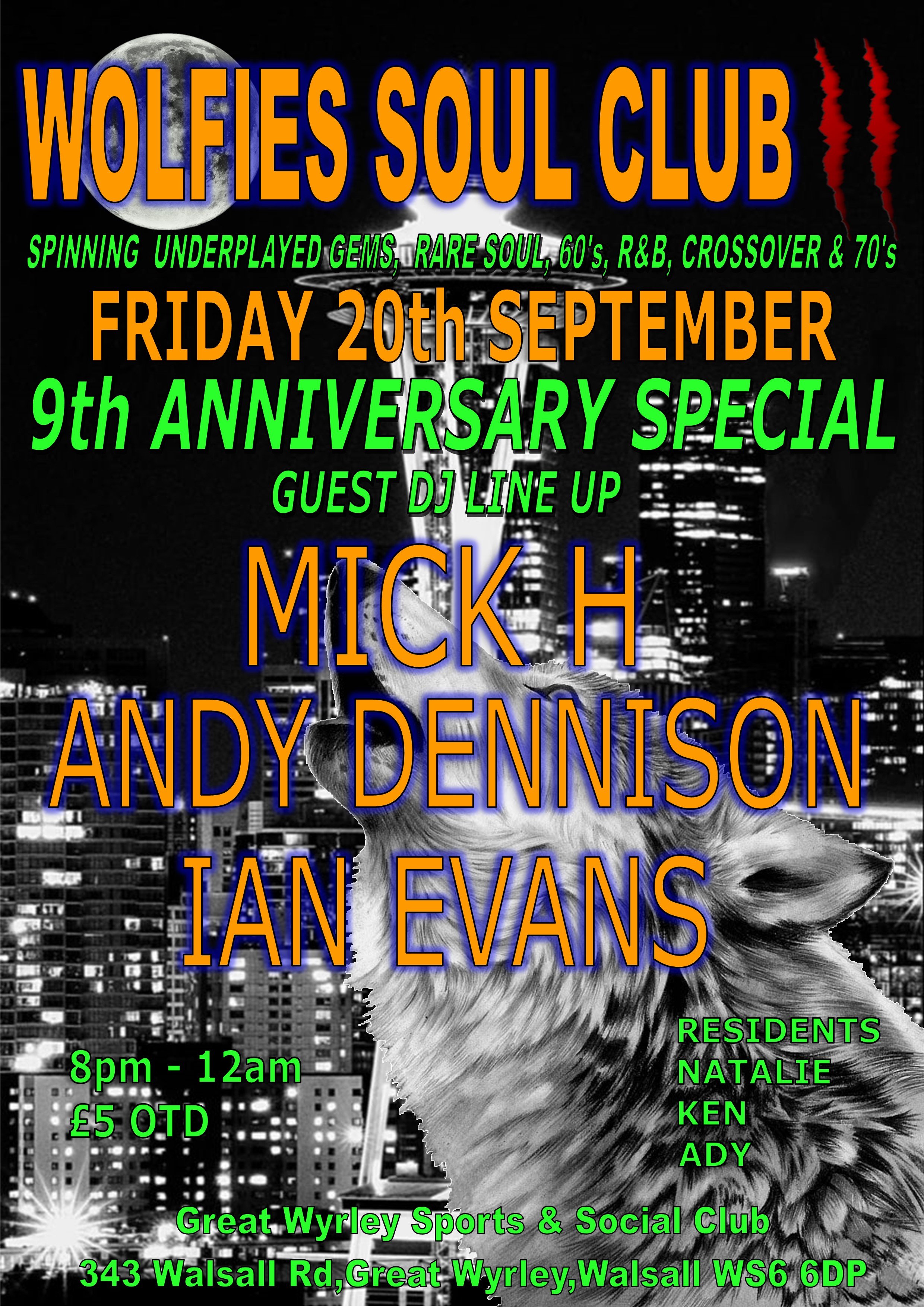 Wolfies Soul Club 9th Anniversary Special