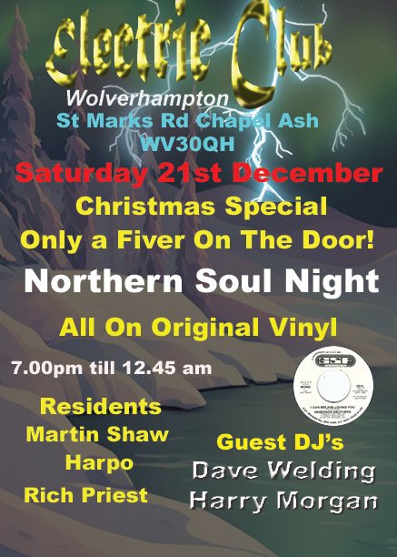 Electric Club Northern Soul 60s And 70s Christmas Special