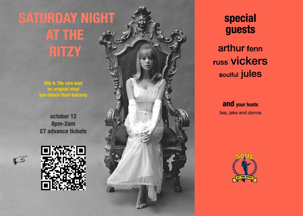 Saturday Night At The Ritzy October Soul Explosion