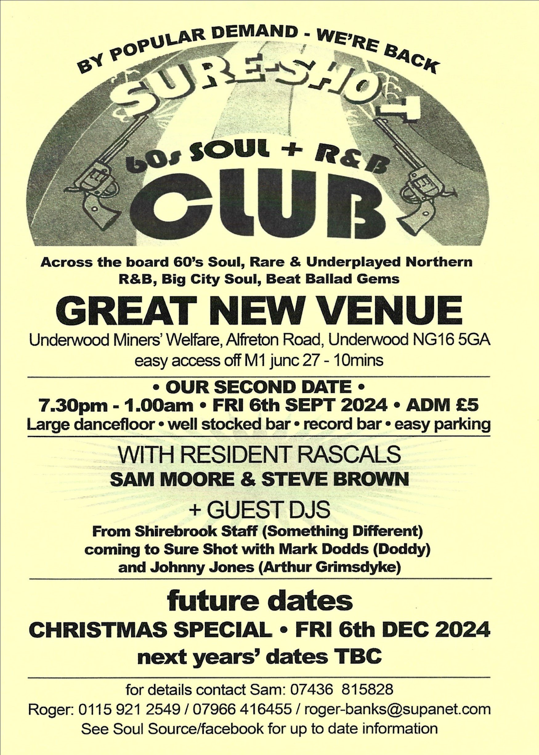 Sureshot 60s Soul  R  B Club