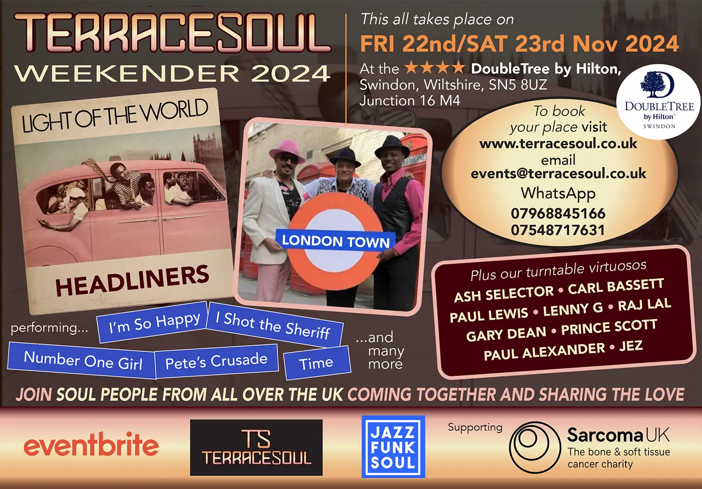 Light Of The World Headline The Terrace Soul Weekender