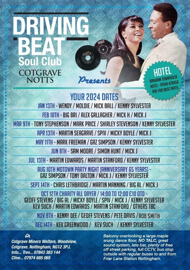 Notts Northern Soul With Driving Beat