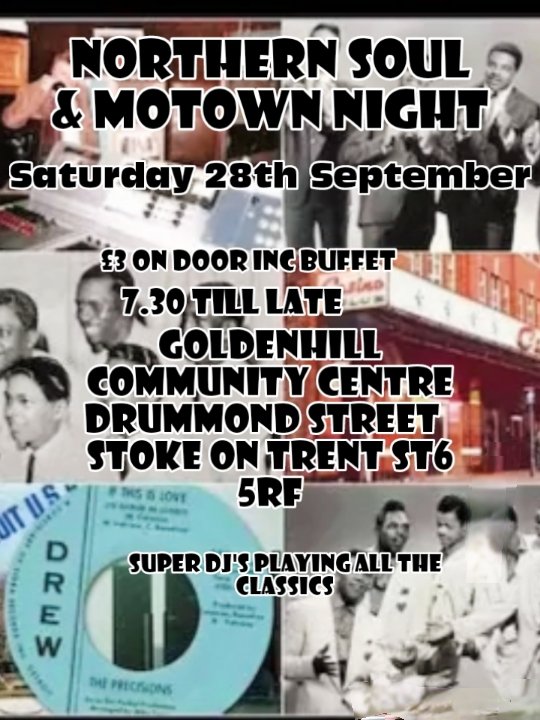 Goldenhill Community Centre Soul  Motown
